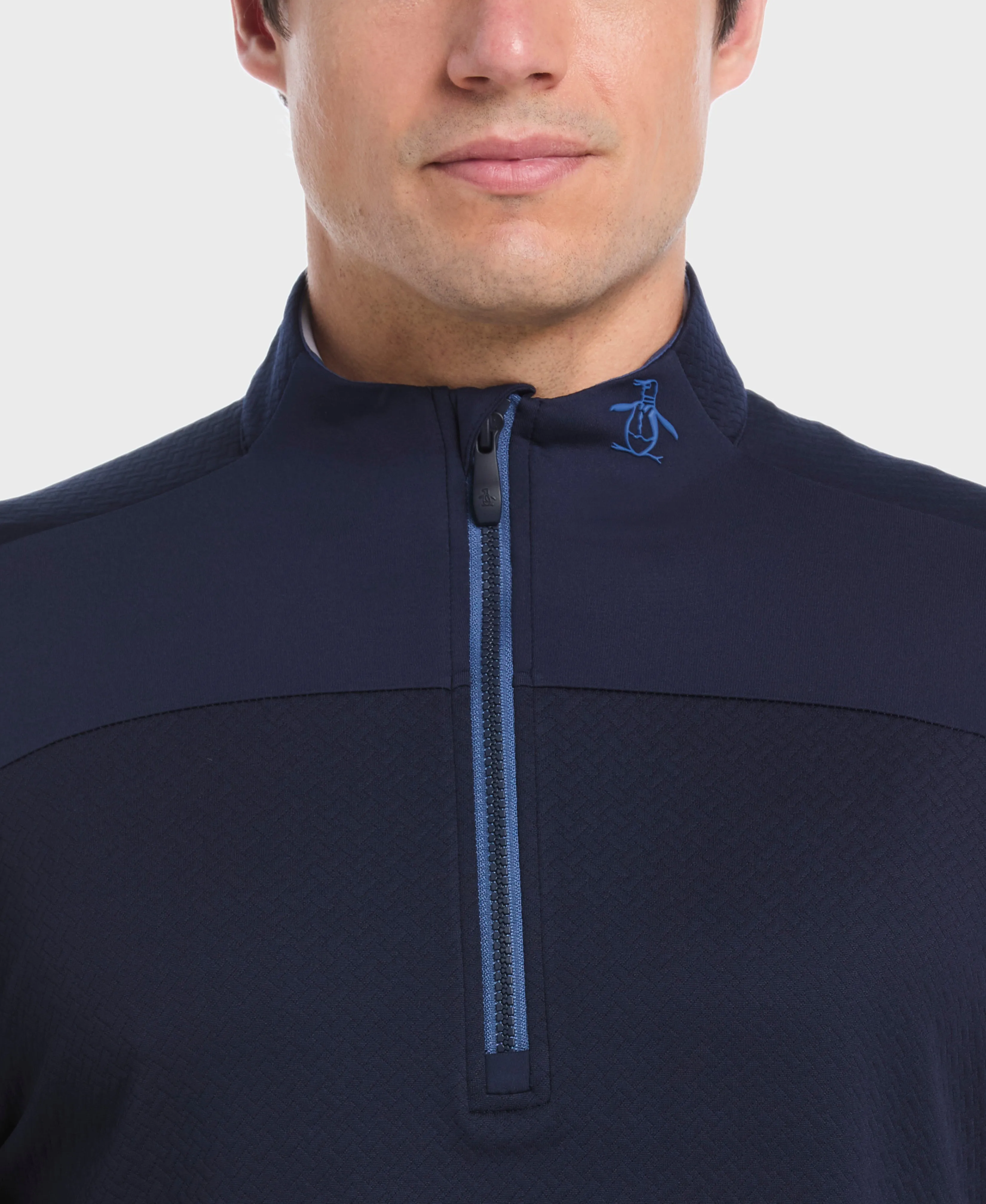 Mixed Media Quarter Zip Pull-Over sold by Original Penguin product image thumbnail 3