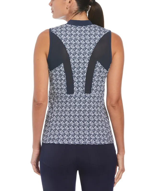 Women's Geometric Print Sleeveless Golf Polo sold by Original Penguin