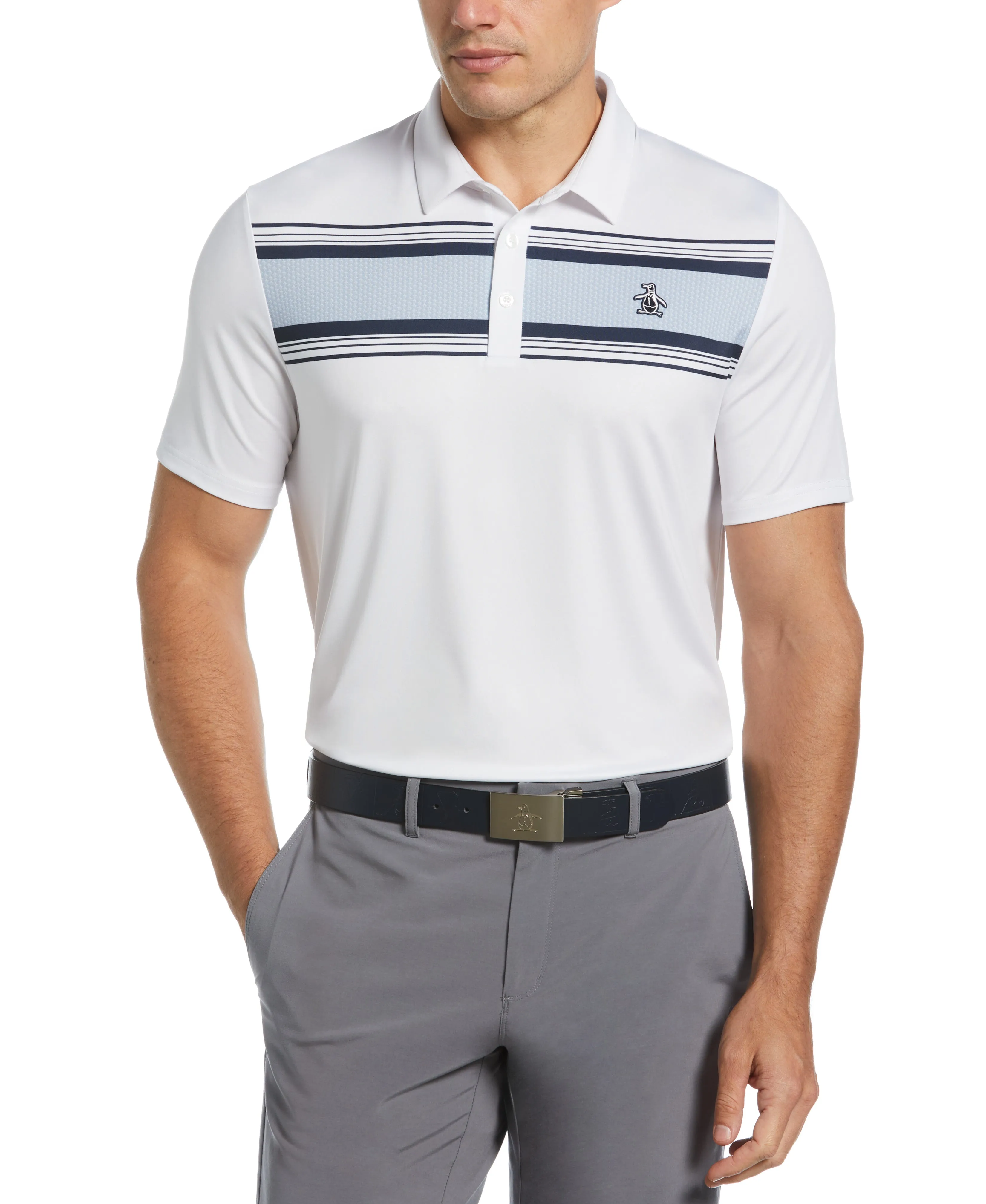 Jack’s Stripe Print Golf Polo sold by Original Penguin product image thumbnail 3