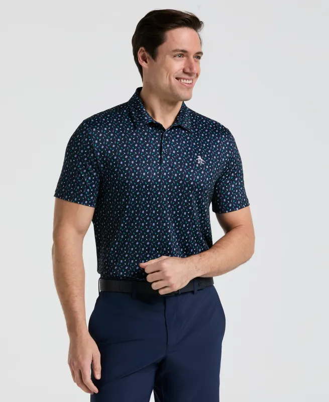 Augusta Menu Print Golf Polo sold by Original Penguin