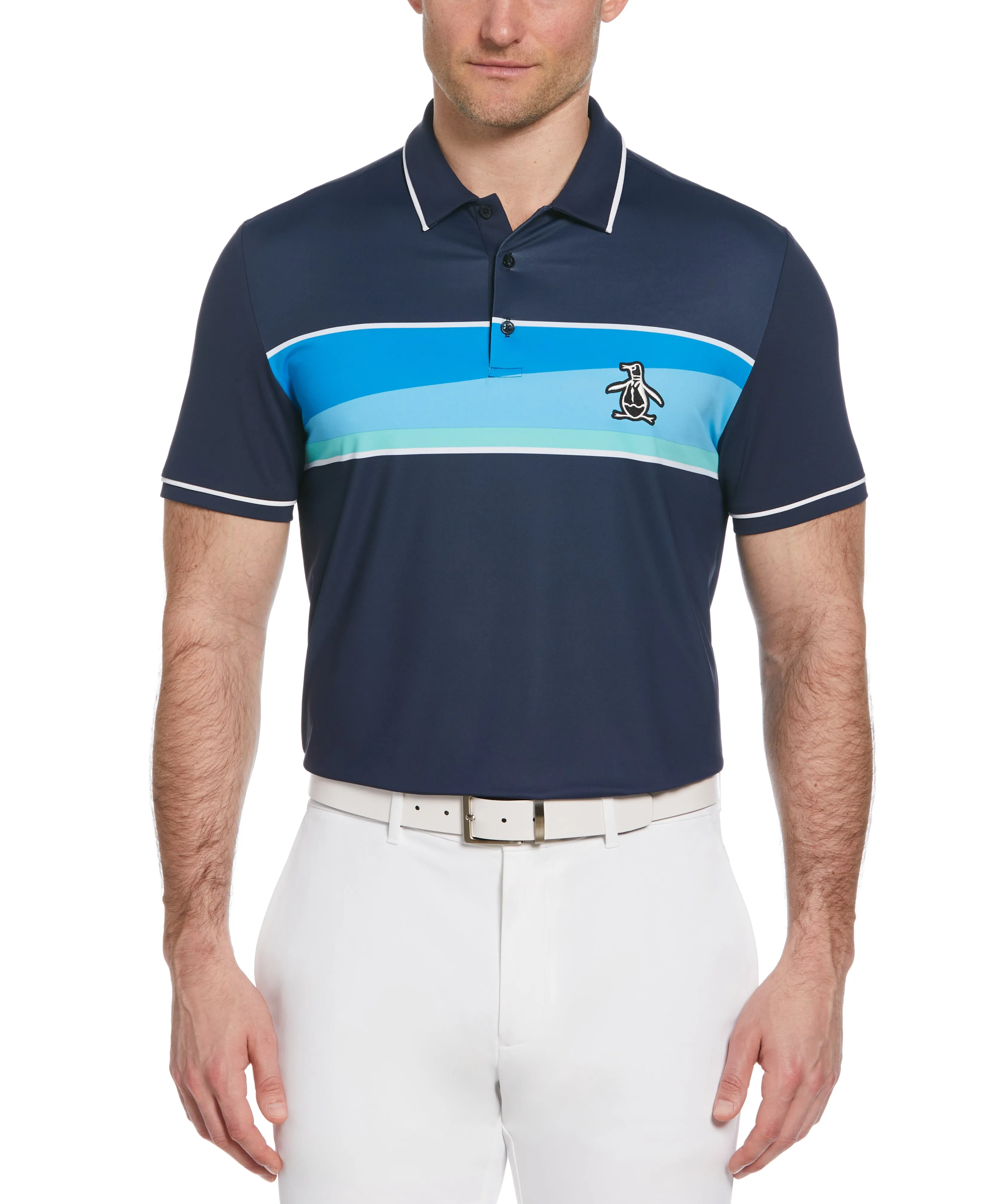 Engineered 80's Color Block Print Golf Polo sold by Original Penguin product image thumbnail 3