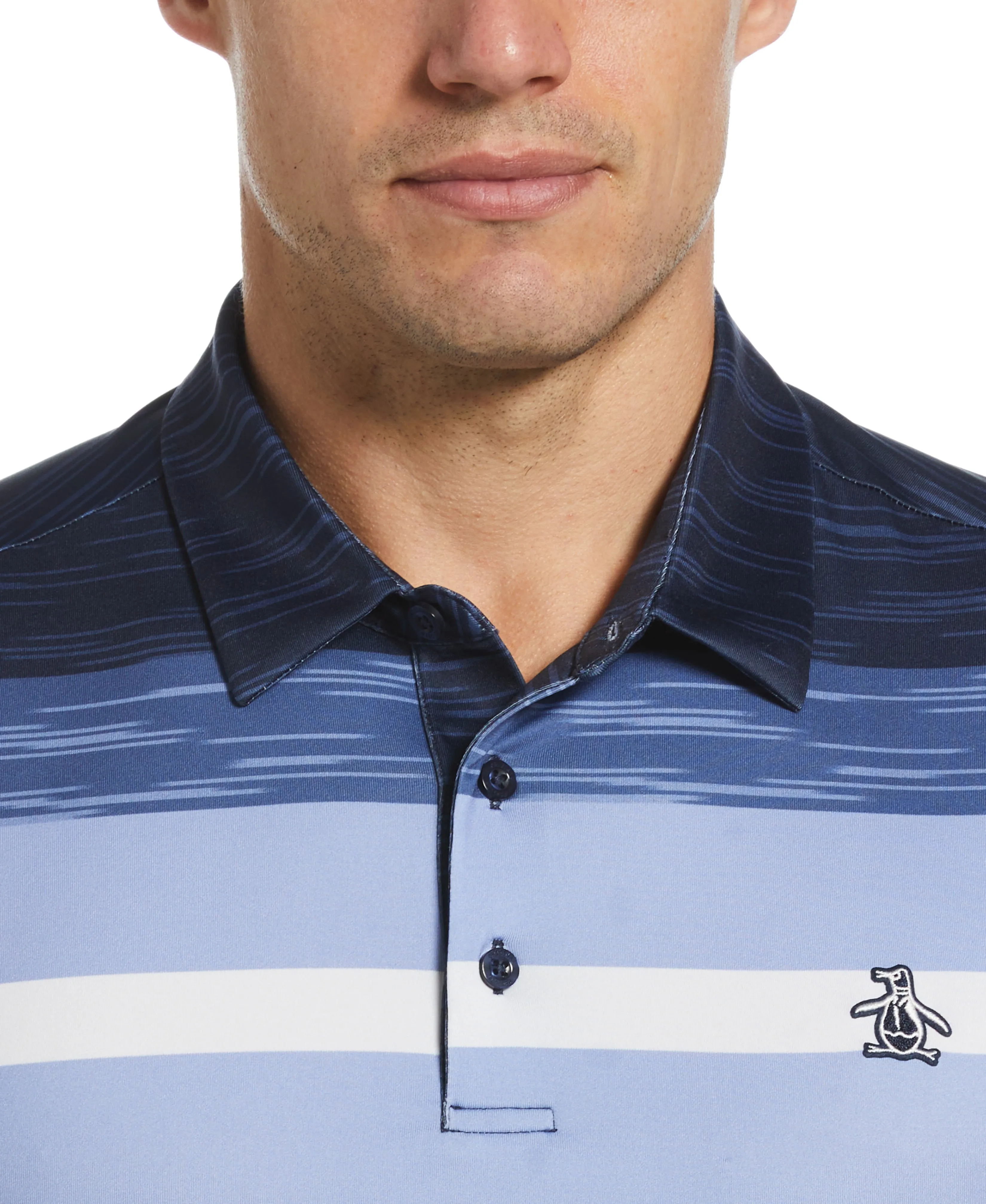Color Block Marl Stripe Golf Polo sold by Original Penguin product image thumbnail 3