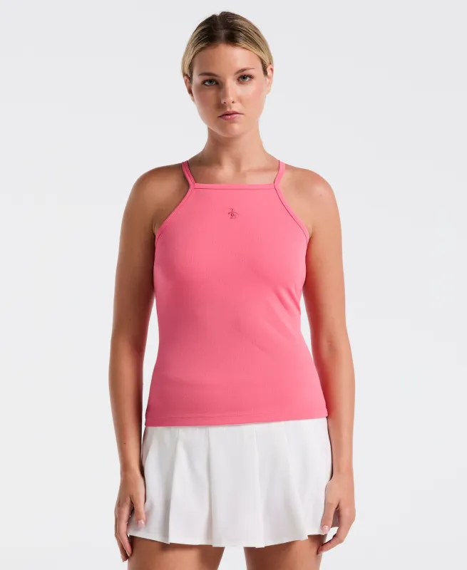Women's Jacquard Grid Tennis Tank sold by Original Penguin