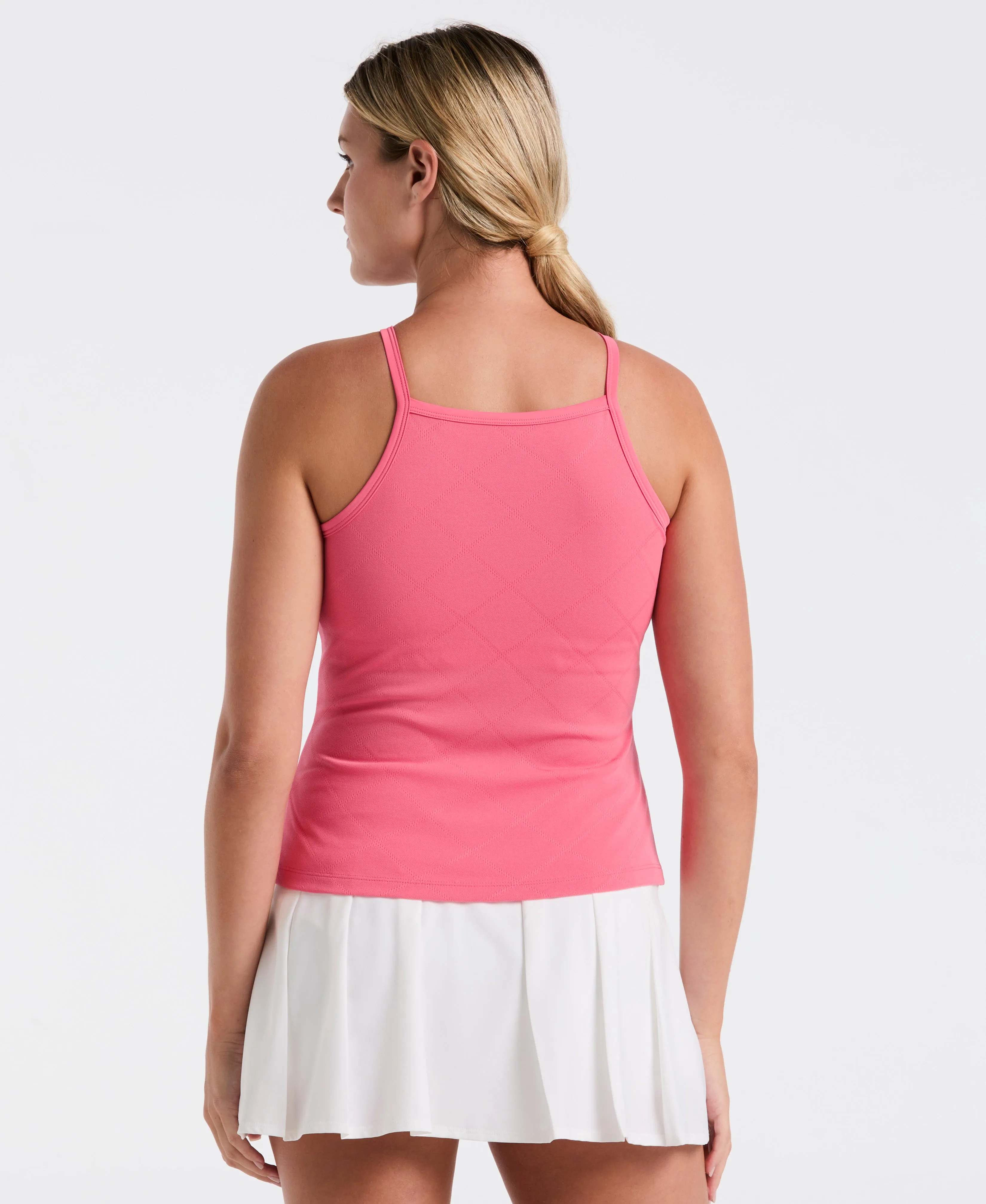 Women's Jacquard Grid Tennis Tank sold by Original Penguin product image thumbnail 2