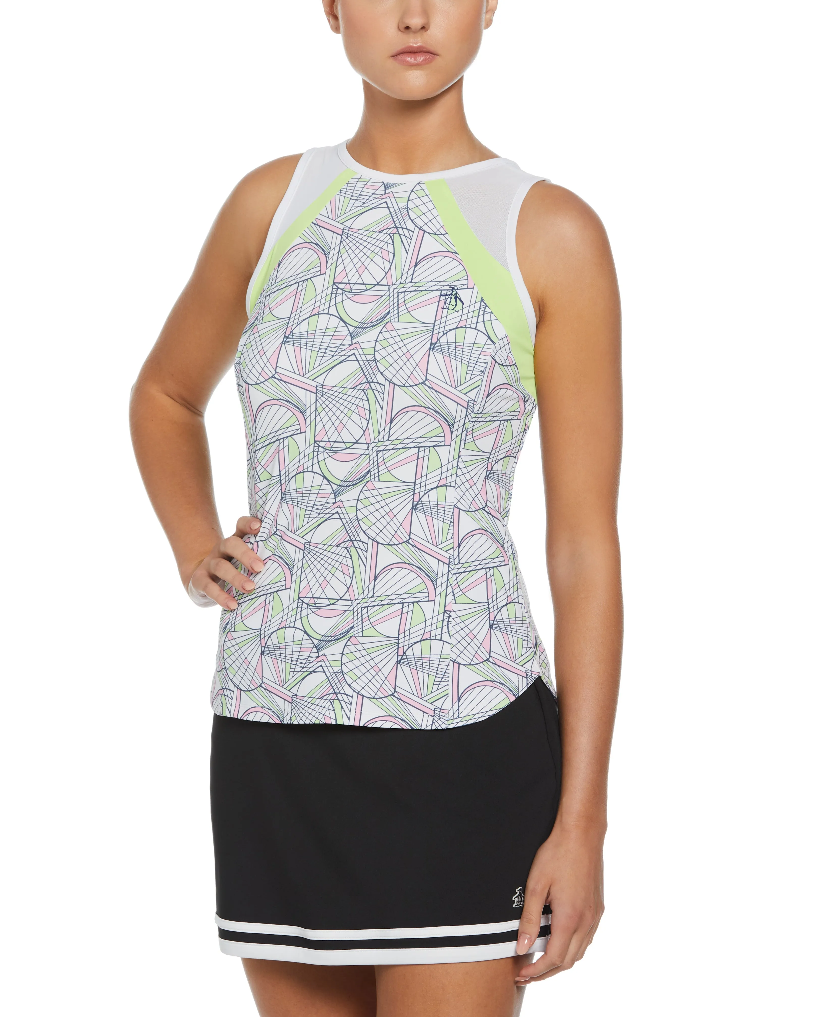 Women's Mesh Block Tennis Tank Top sold by Original Penguin product image thumbnail 3