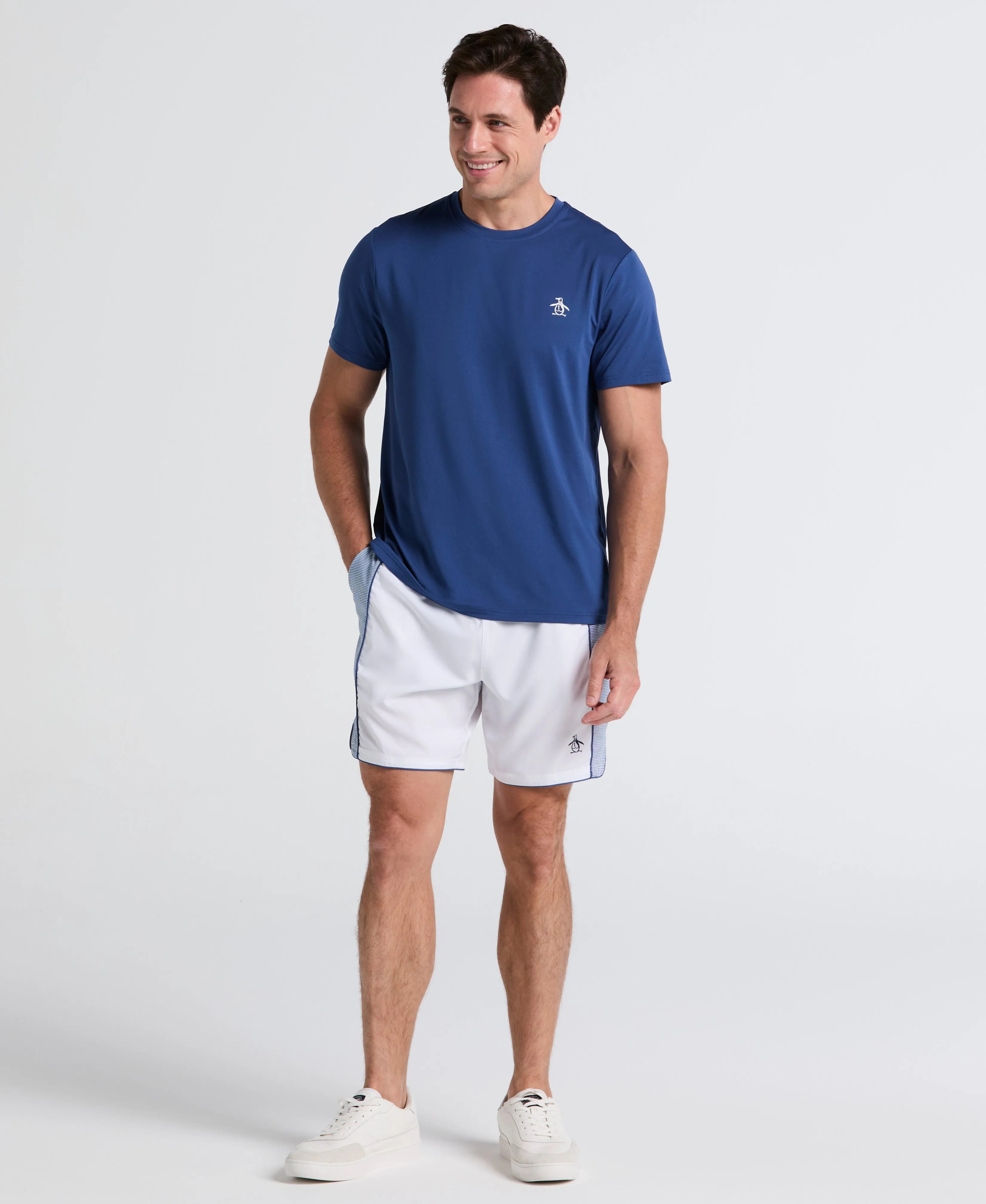 7" Performance Piped Tennis Short sold by Original Penguin