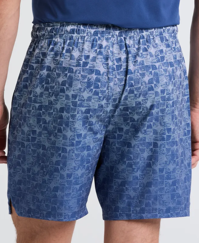 7" Performance Tennis Printed Shorts sold by Original Penguin