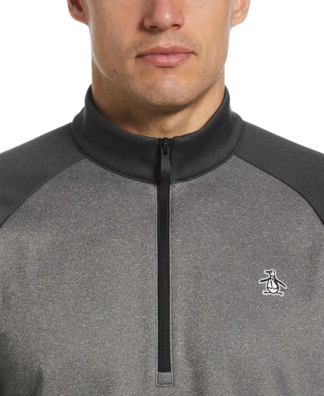 Color Block Fleece Quarter Zip Sweater sold by Original Penguin