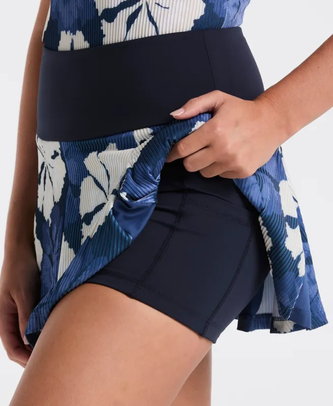 Women's 13" Floral Ribbed Tennis Skort sold by Original Penguin