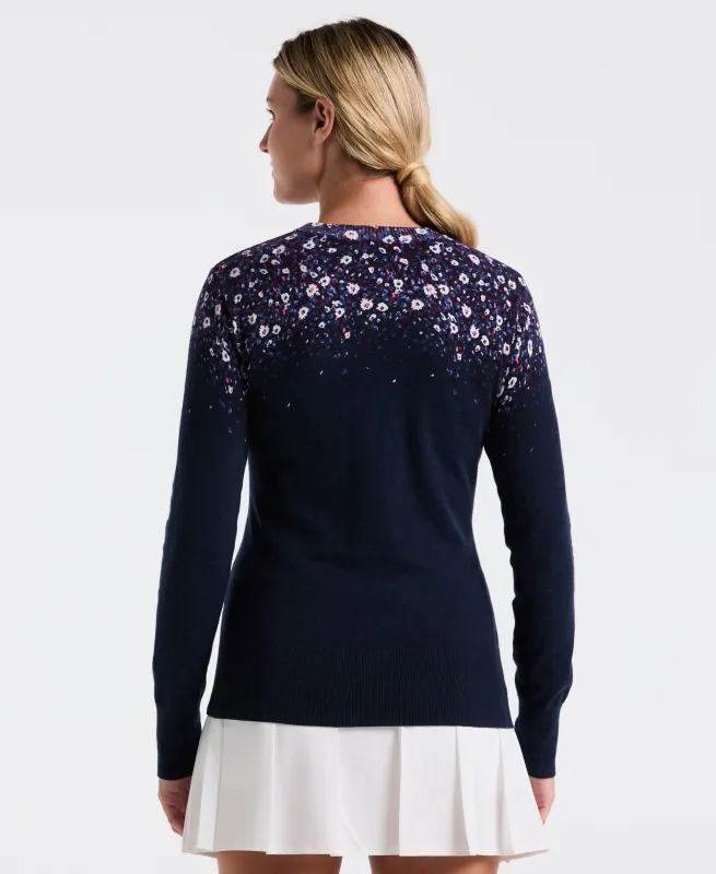 Women's Engineered Zen Floral Sweater made by Original Penguin