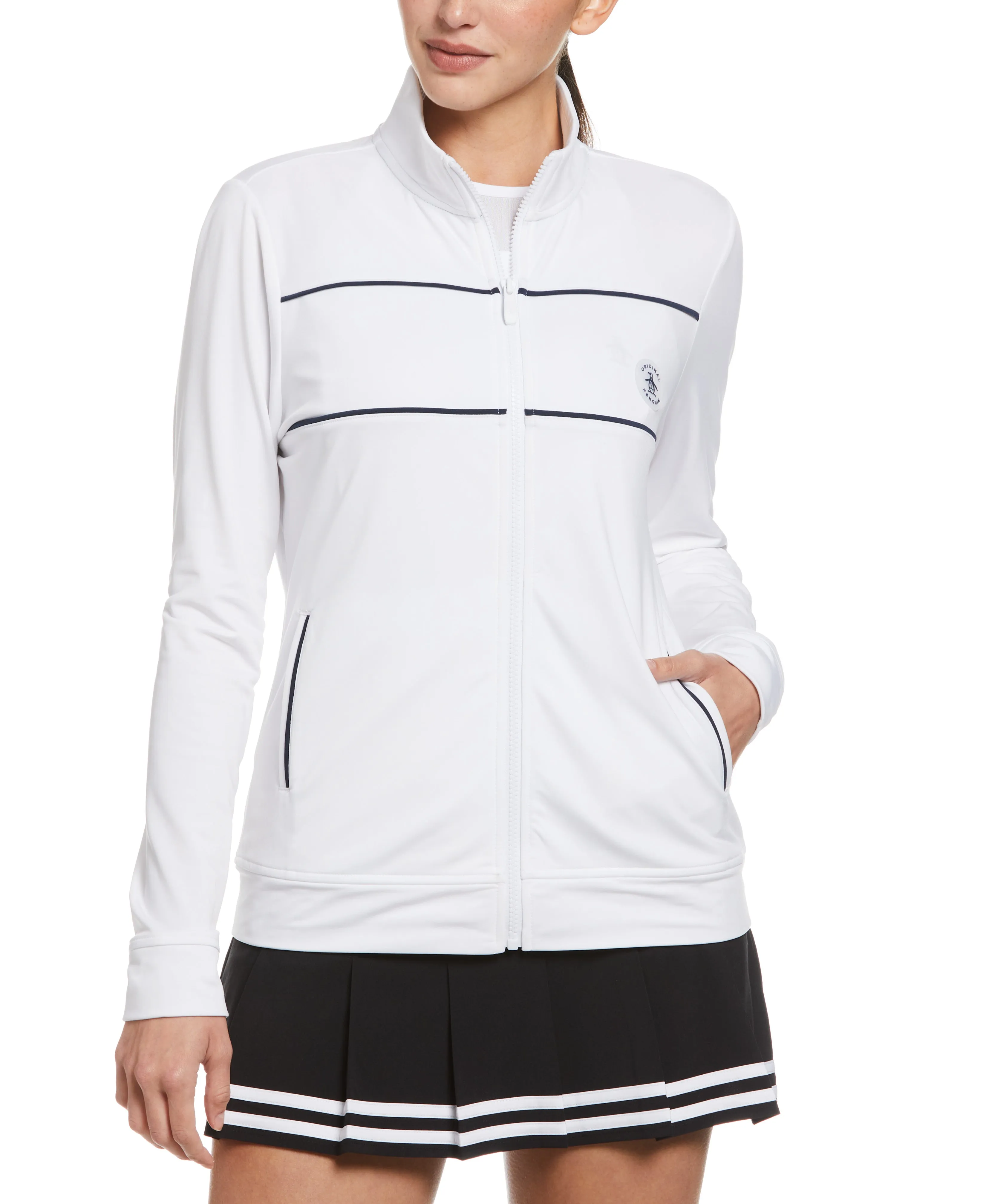 Women's Performance Track Tennis Jacket sold by Original Penguin product image thumbnail 2