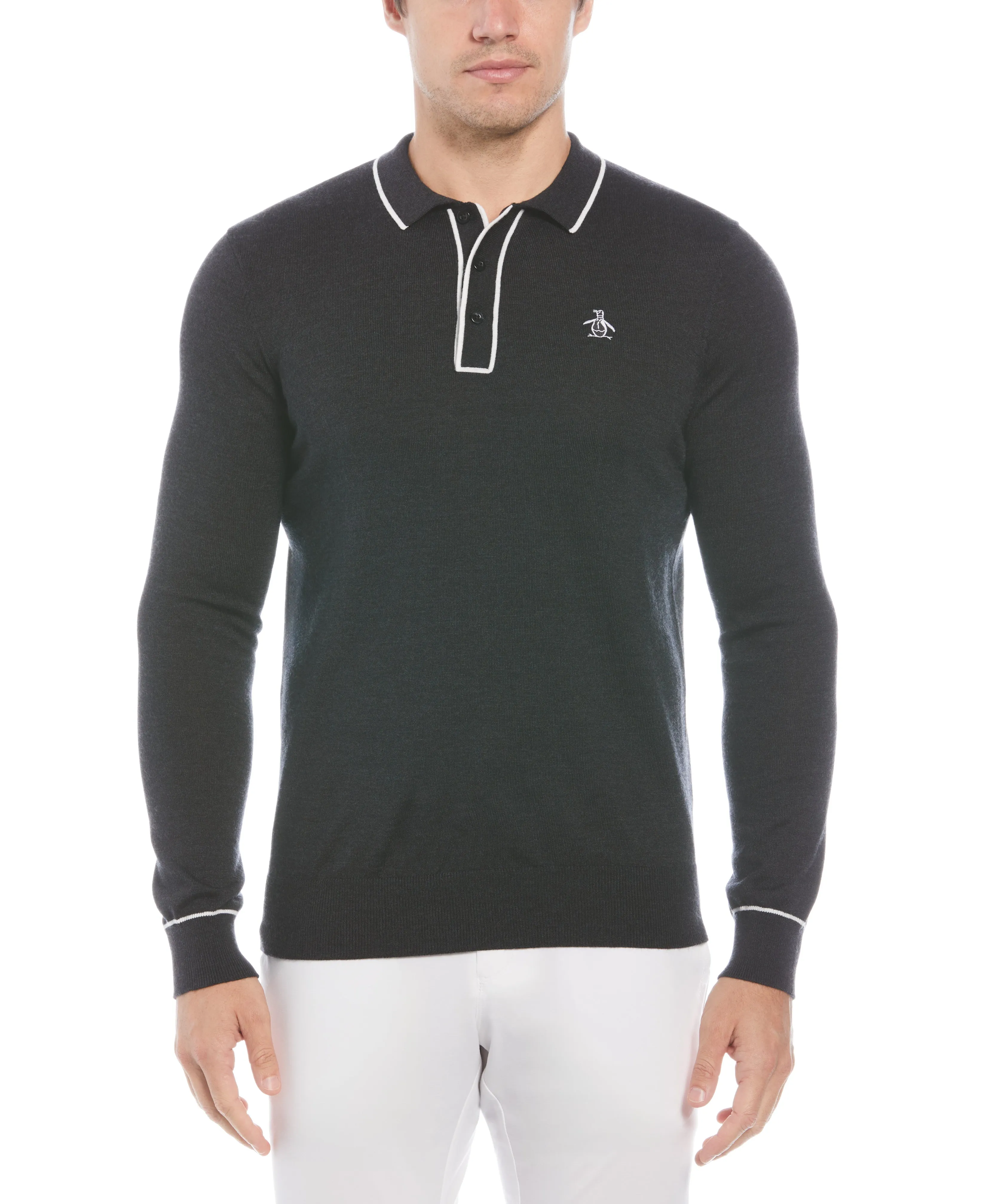 The Earl™ Merino Wool Golf Sweater sold by Original Penguin