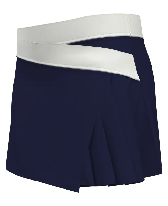 Women's Asymmetrical Pleated Tennis Skirt/Skort - White sold by Original Penguin