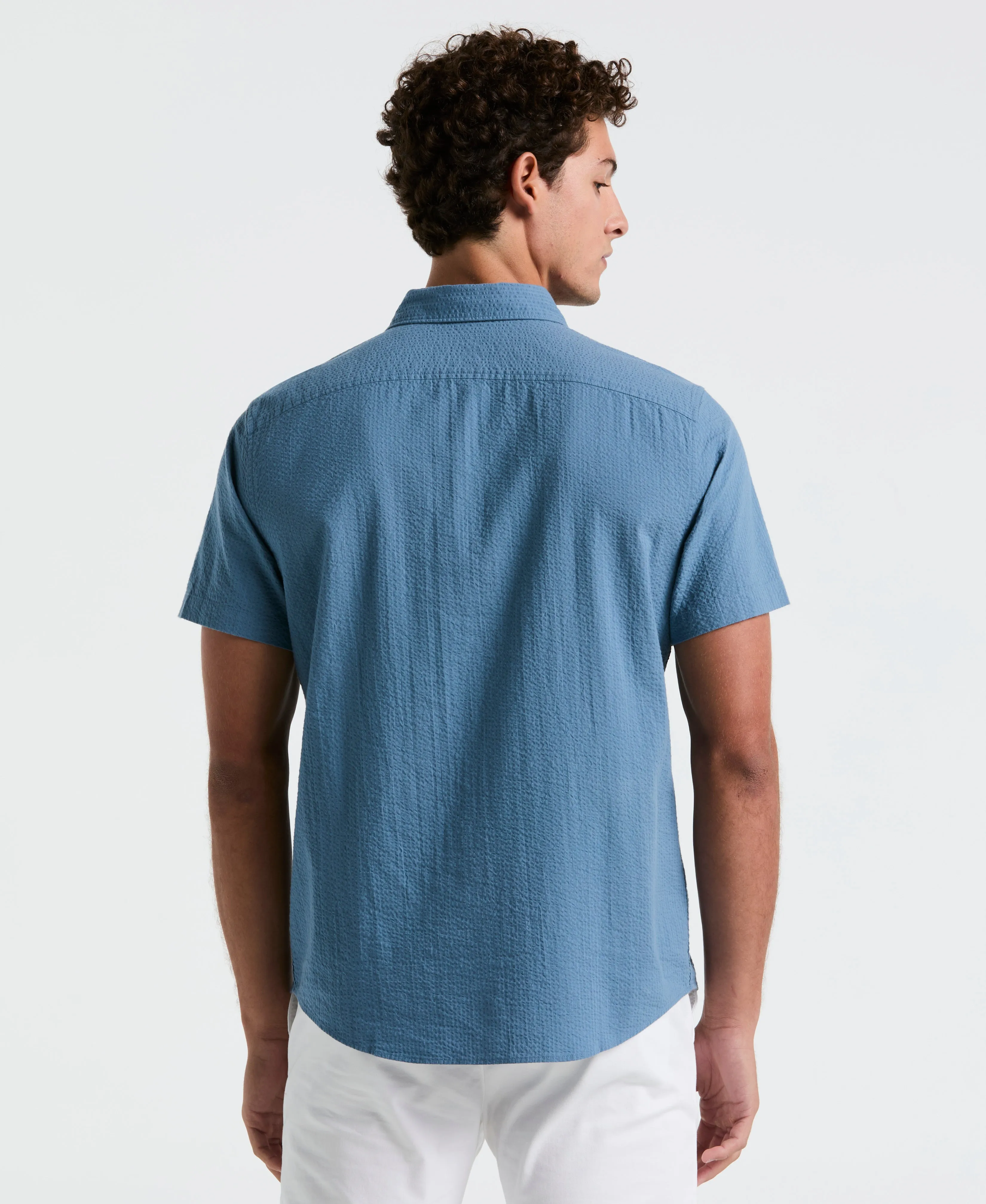 Seersucker Short Sleeve Shirt sold by Original Penguin product image thumbnail 3