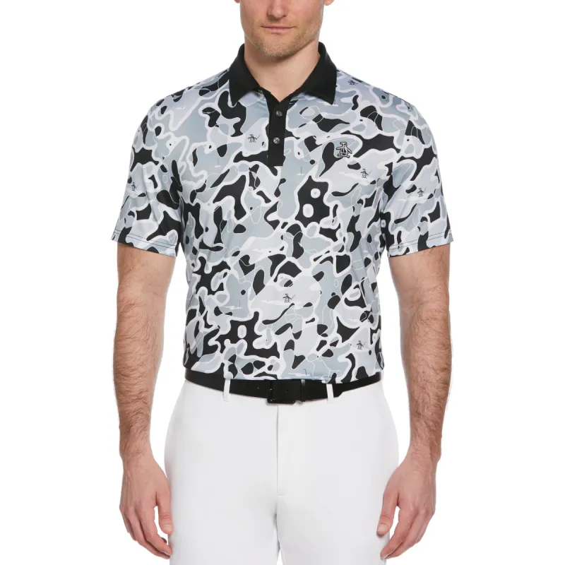 Bunker Print Short Sleeve Golf Polo sold by Original Penguin