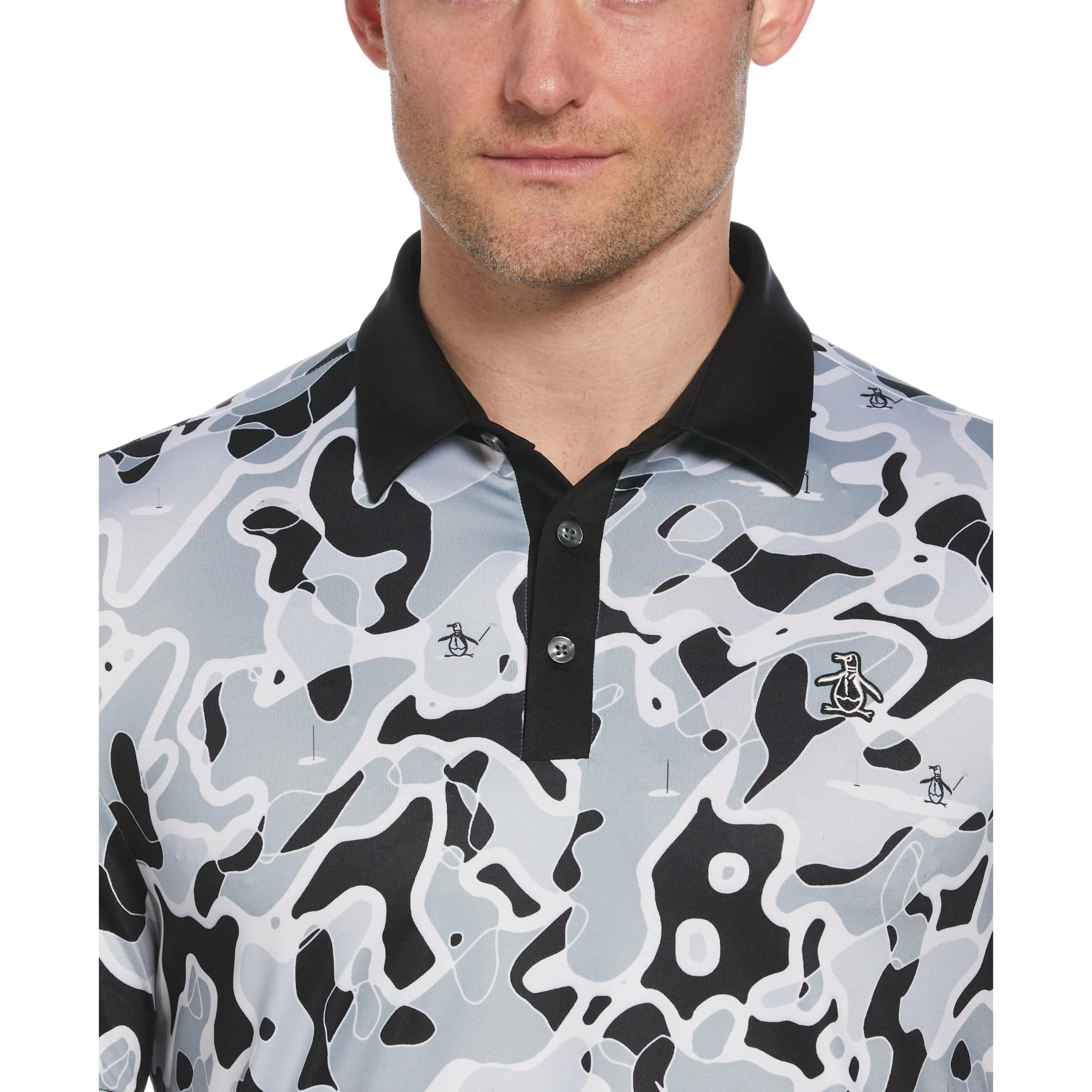 Bunker Print Short Sleeve Golf Polo sold by Original Penguin product image thumbnail 3