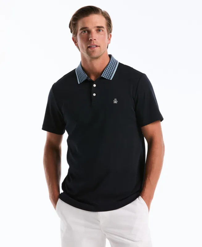 Cotton Interlock Novelty Stripe Polo sold by Original Penguin