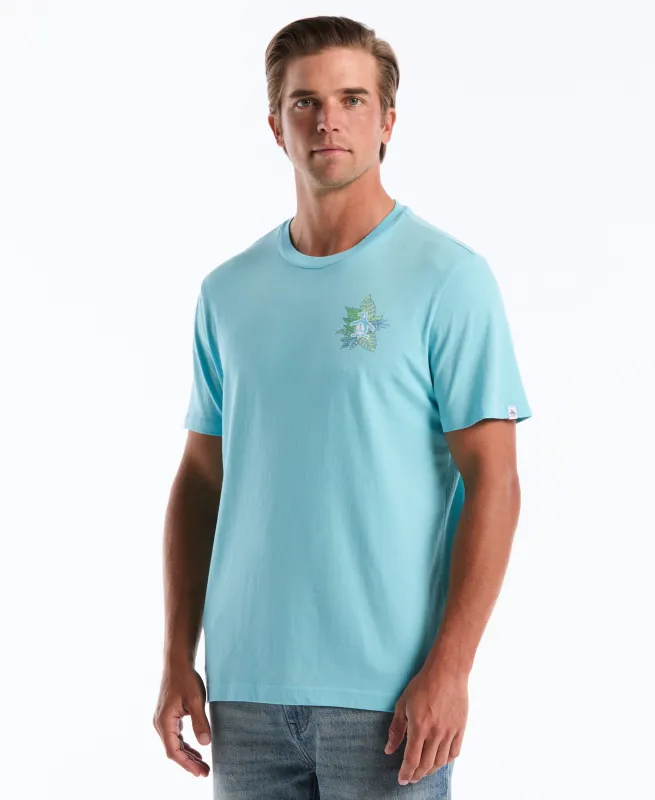 Cotton Breeze Block Graphic Tee made by Original Penguin