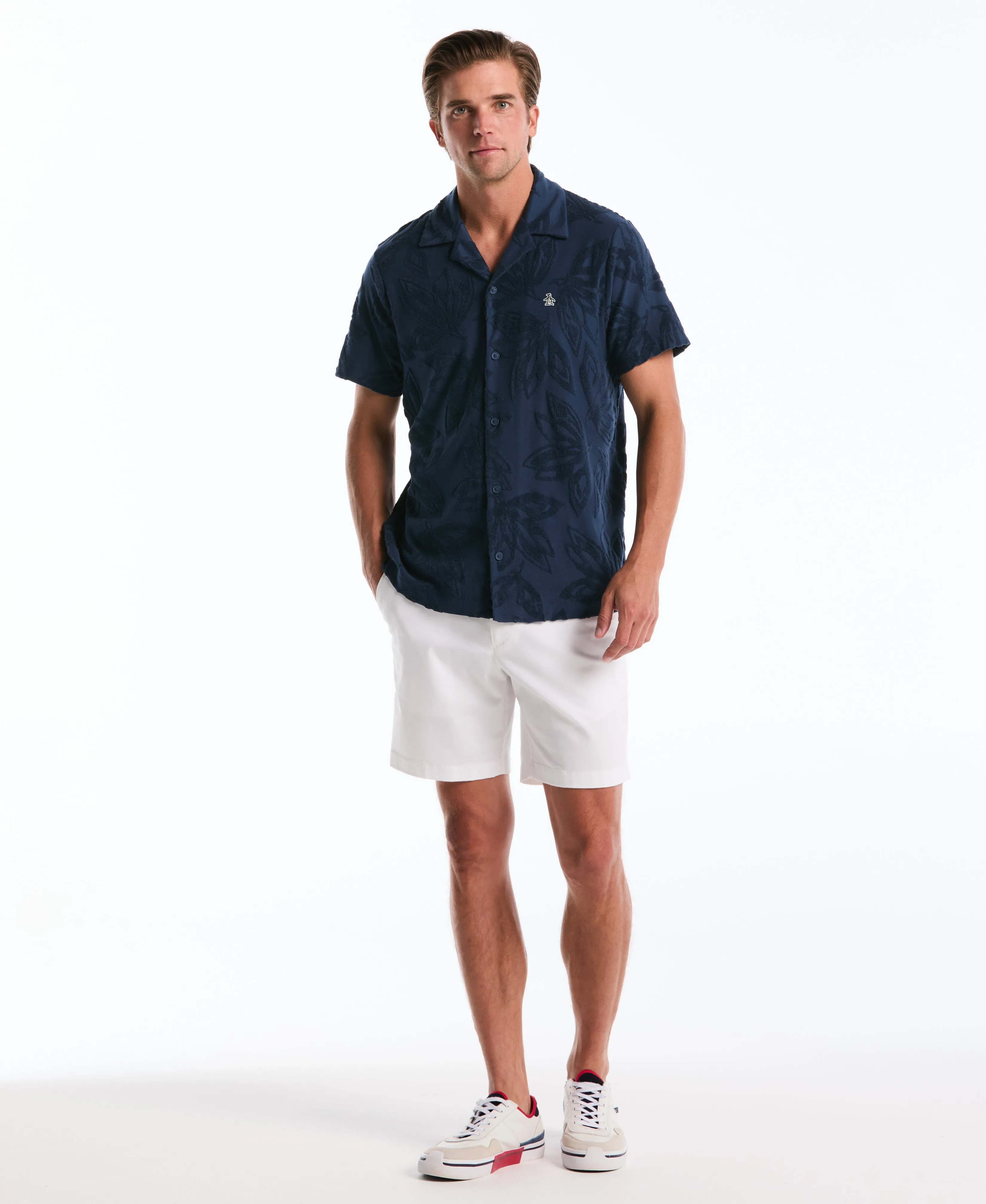 Terry Floral Button Polo sold by Original Penguin product image thumbnail 4