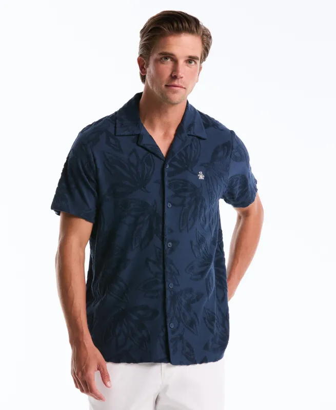 Terry Floral Button Polo sold by Original Penguin