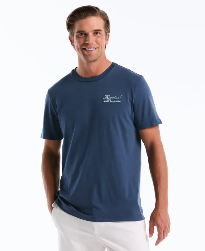 Ocean Scene Graphic Jersey Tee made by Original Penguin