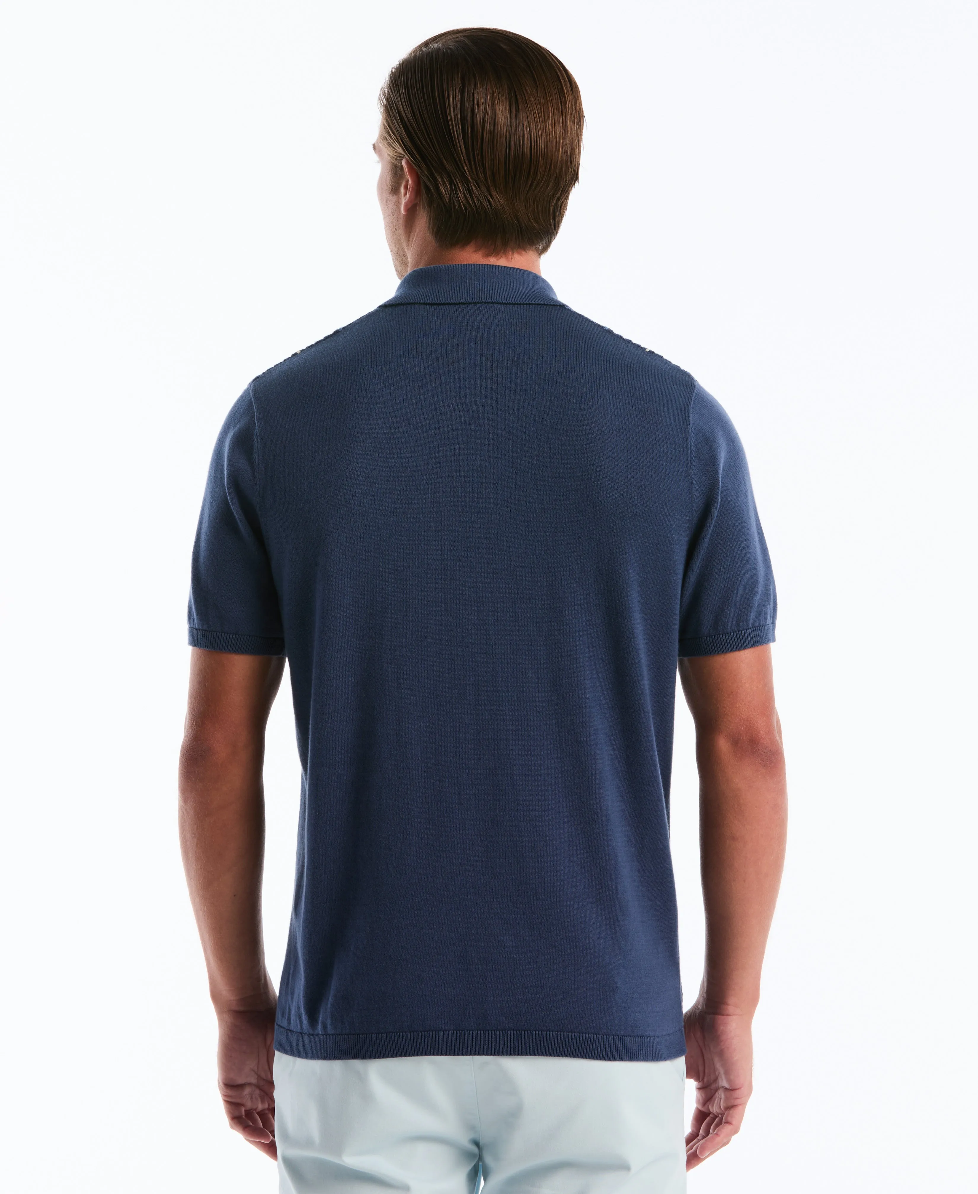 Vertical Striped Button-Up Sweater Polo sold by Original Penguin product image thumbnail 2