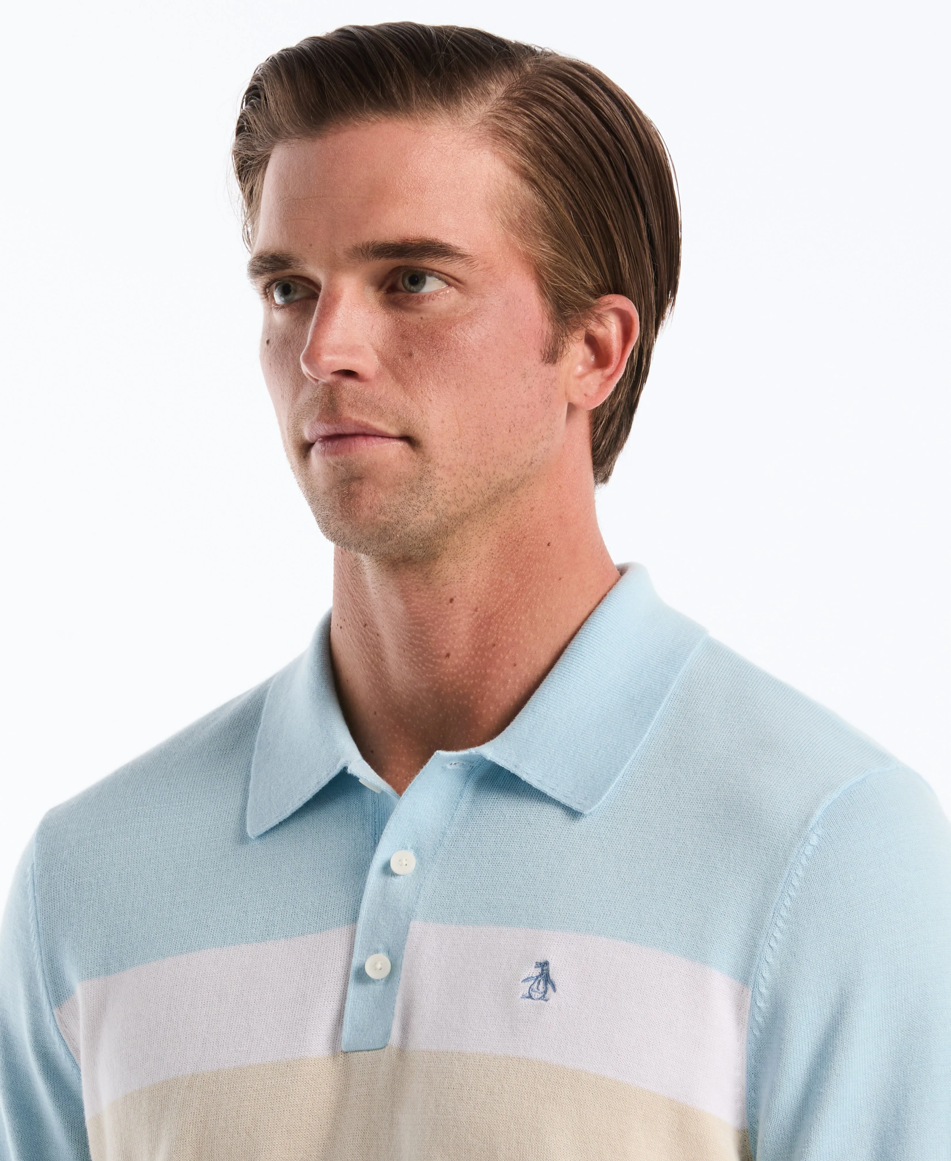 Chest Stripe Sweater Polo sold by Original Penguin product image thumbnail 3