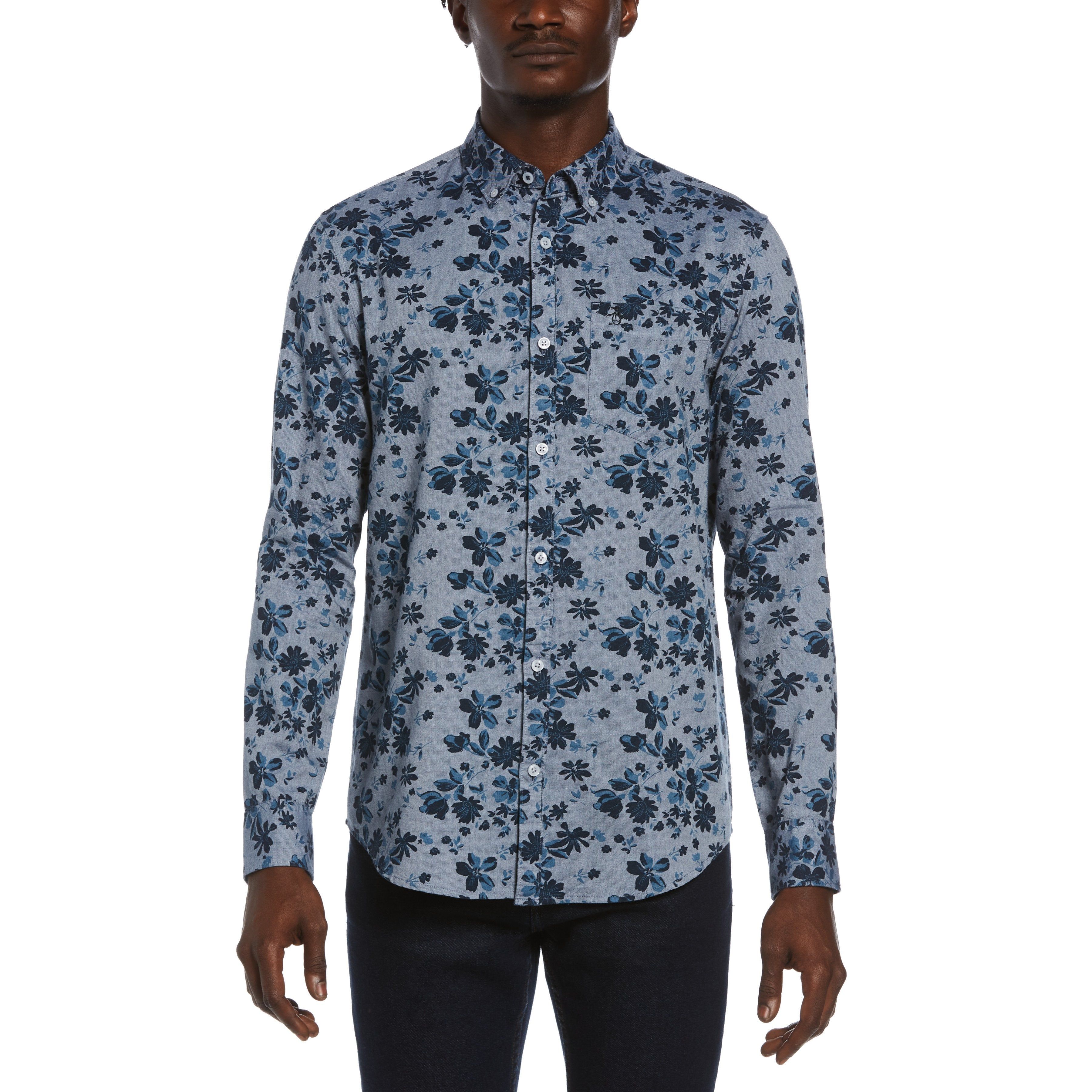 Floral Chambray Shirt sold by Original Penguin