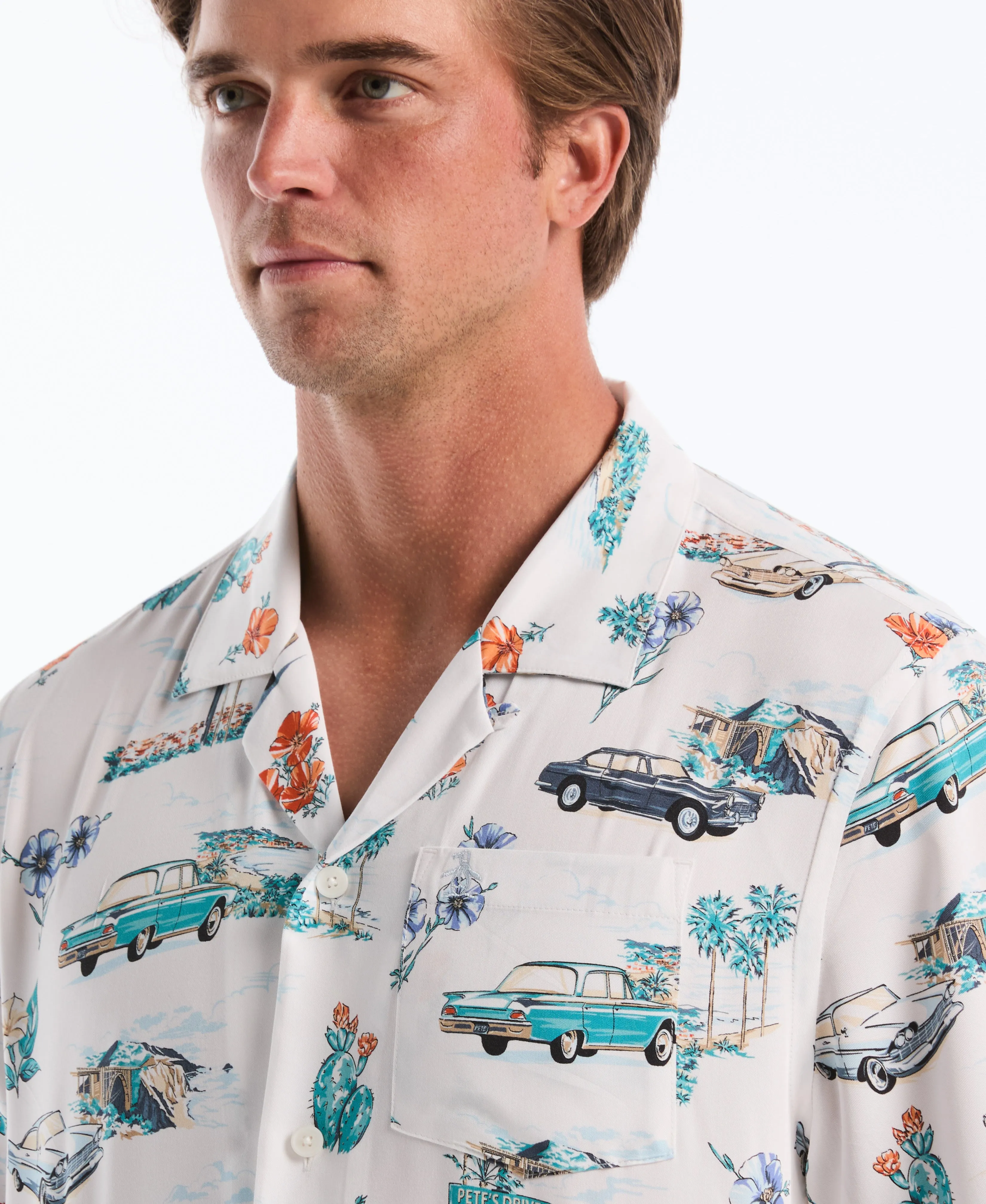 Novelty Car Print Camp Shirt sold by Original Penguin product image thumbnail 3