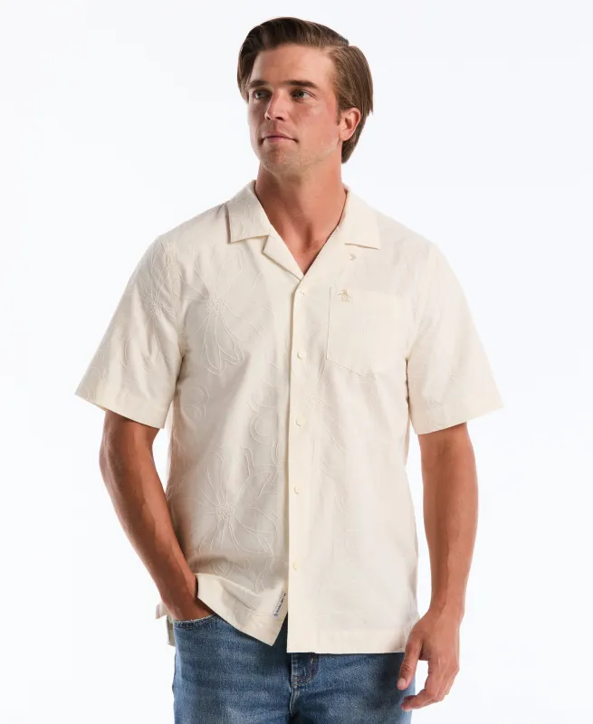 All-Over Flower Camp Shirt sold by Original Penguin