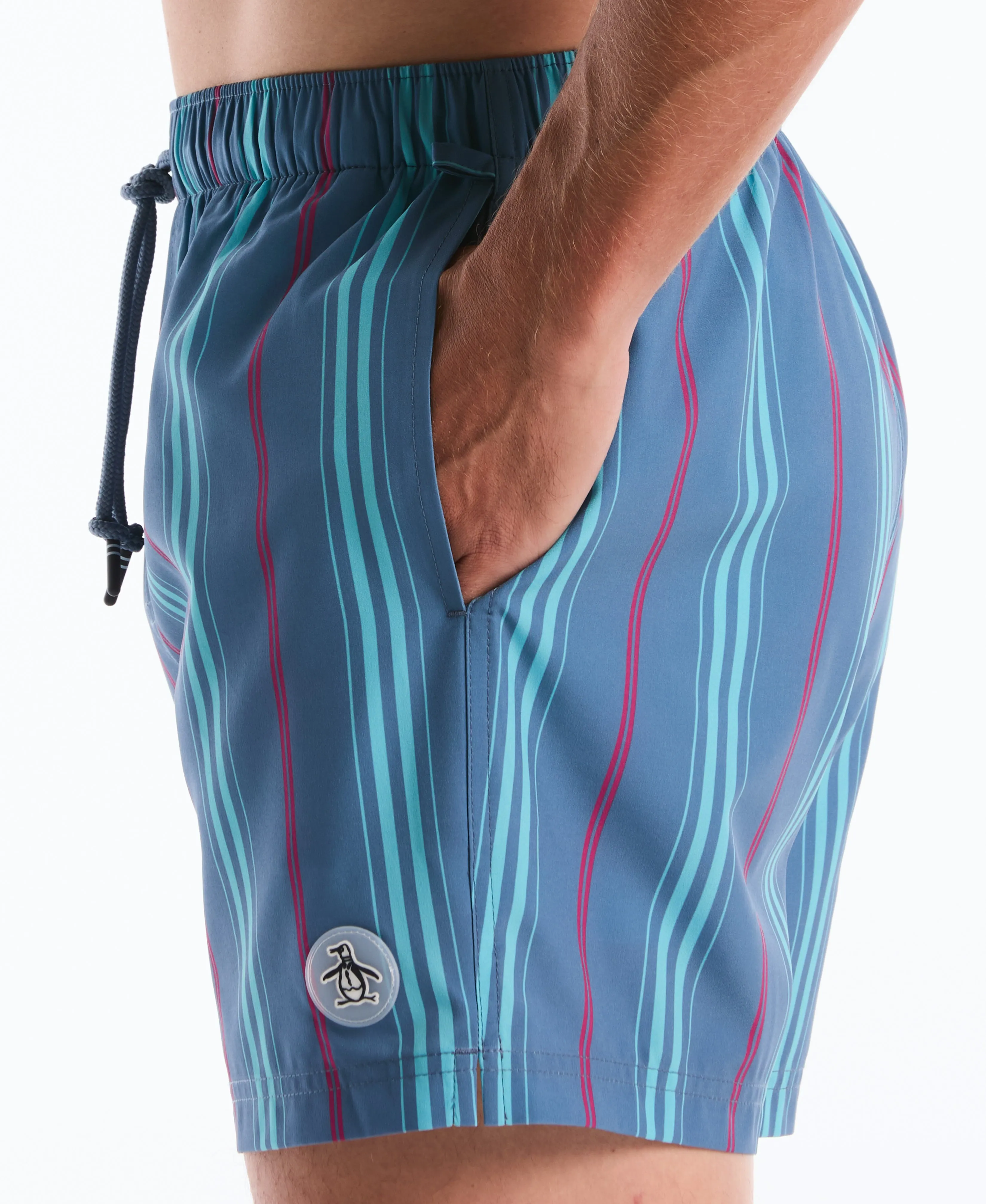 5" Box Stripe Swim Short sold by Original Penguin product image thumbnail 4