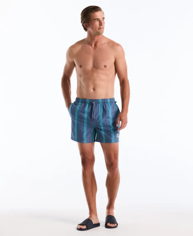 5" Box Stripe Swim Short sold by Original Penguin