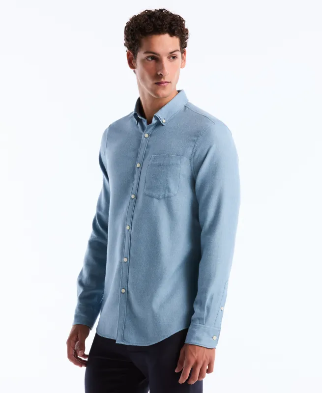 Solid-Colored Flannel Shirt made by Original Penguin