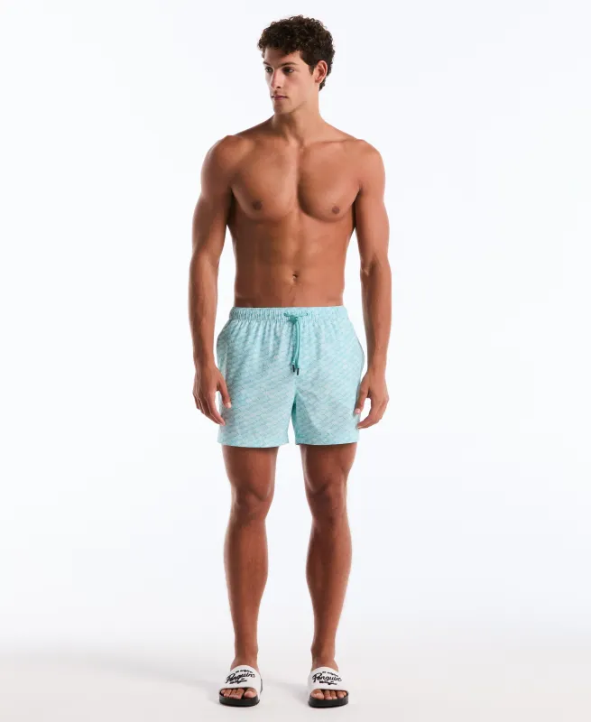 5" Waves Print Swim Short sold by Original Penguin