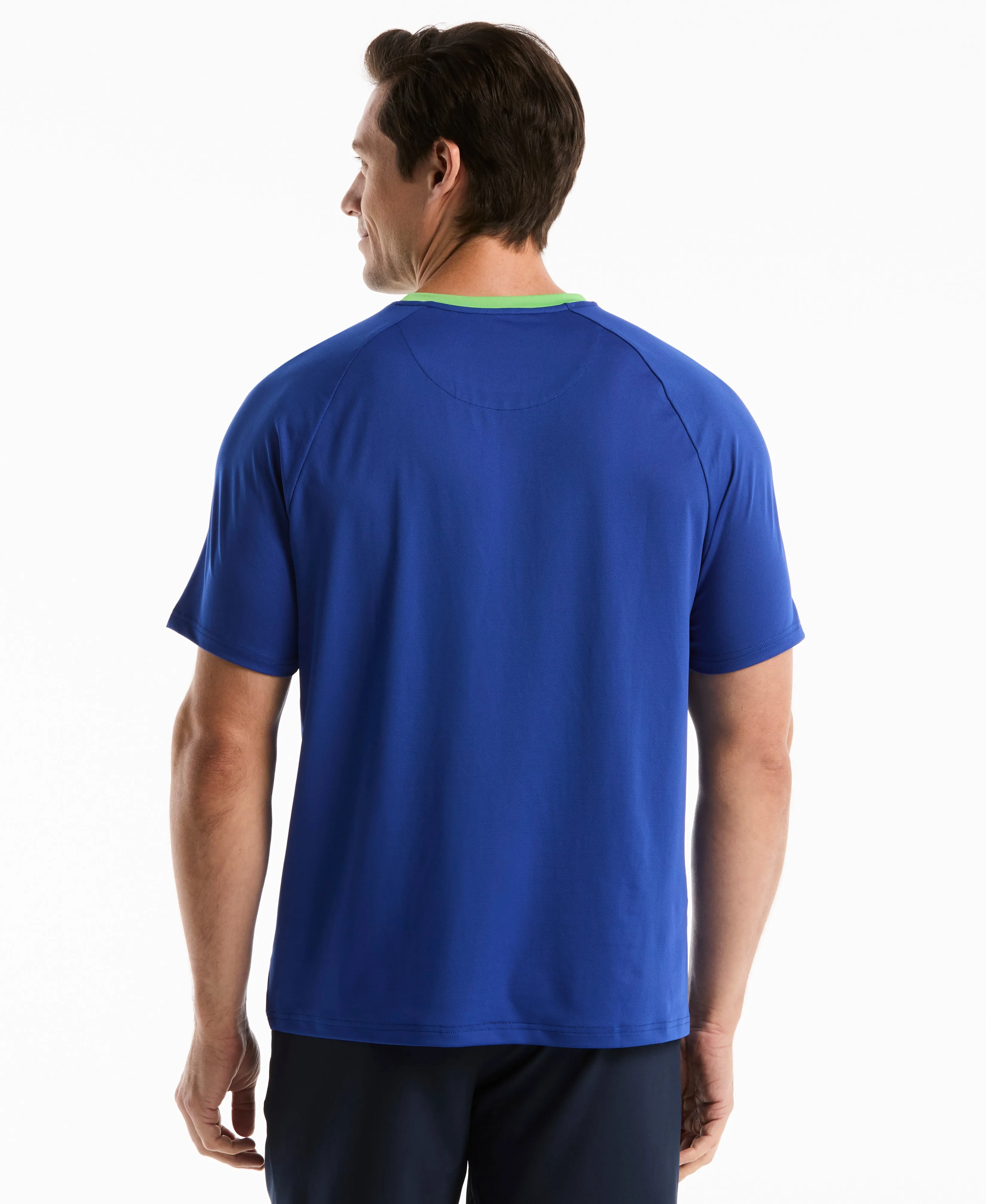 Linear Print Blocked Tennis Crew Tee sold by Original Penguin product image thumbnail 2