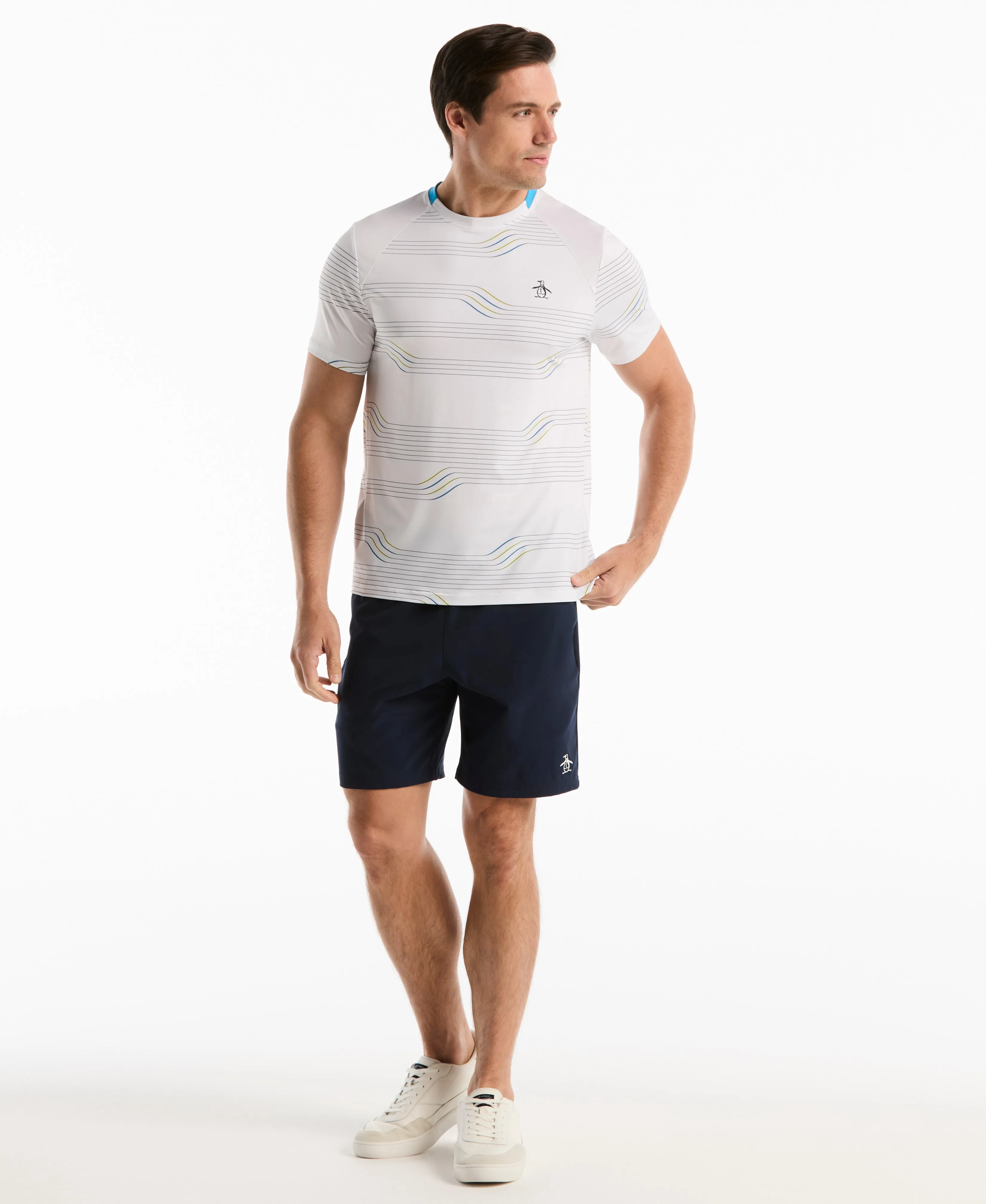 Linear Blocked Tennis Crew Tee sold by Original Penguin product image thumbnail 4