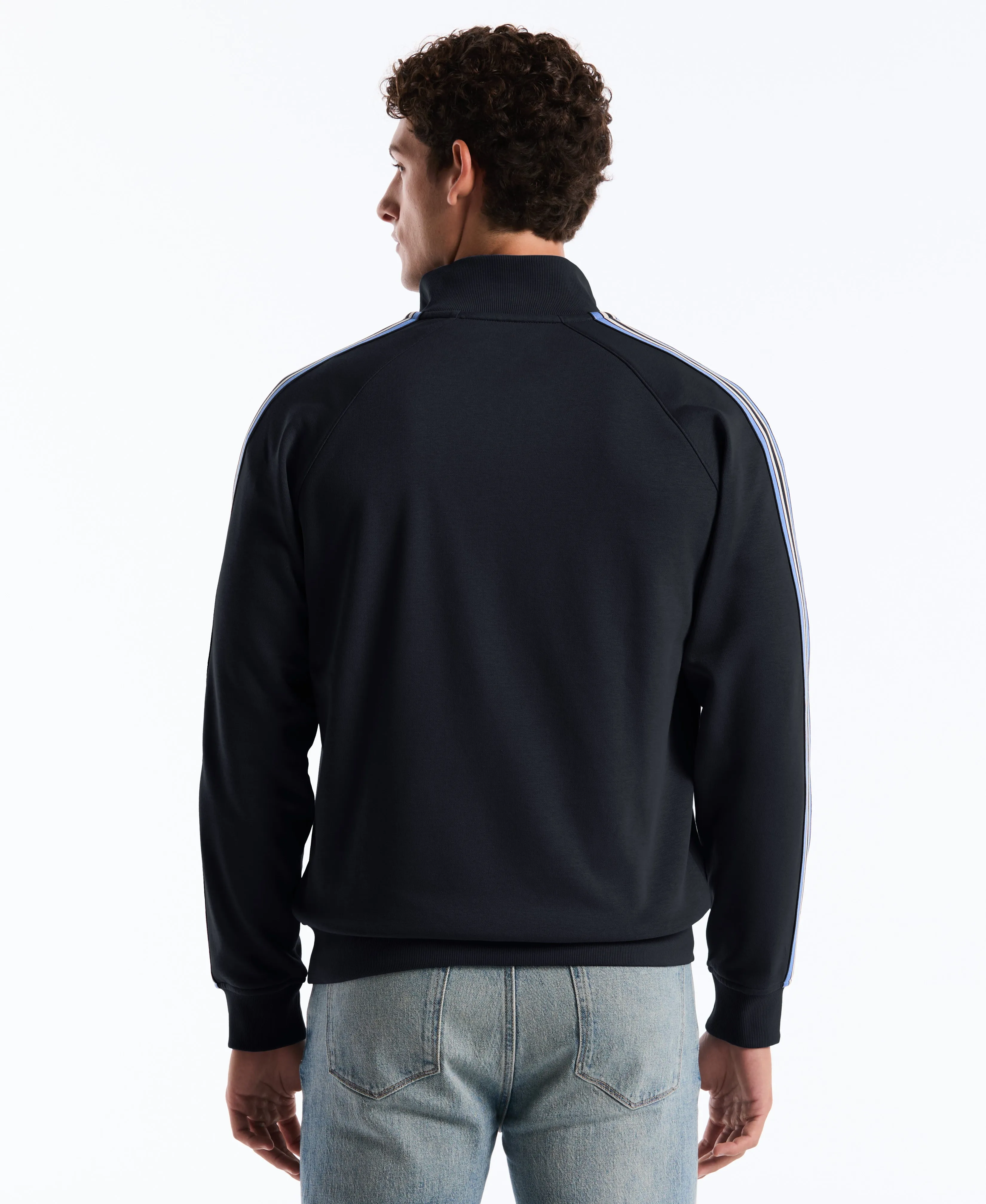 Striped Tape Fleece Track Jacket sold by Original Penguin product image thumbnail 2