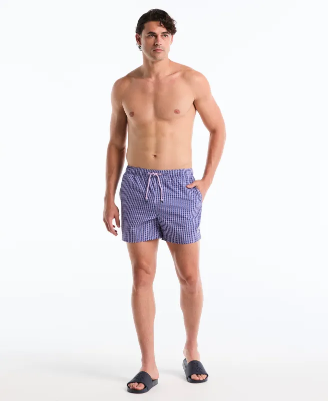 5" Wavy Lines Swim Short sold by Original Penguin