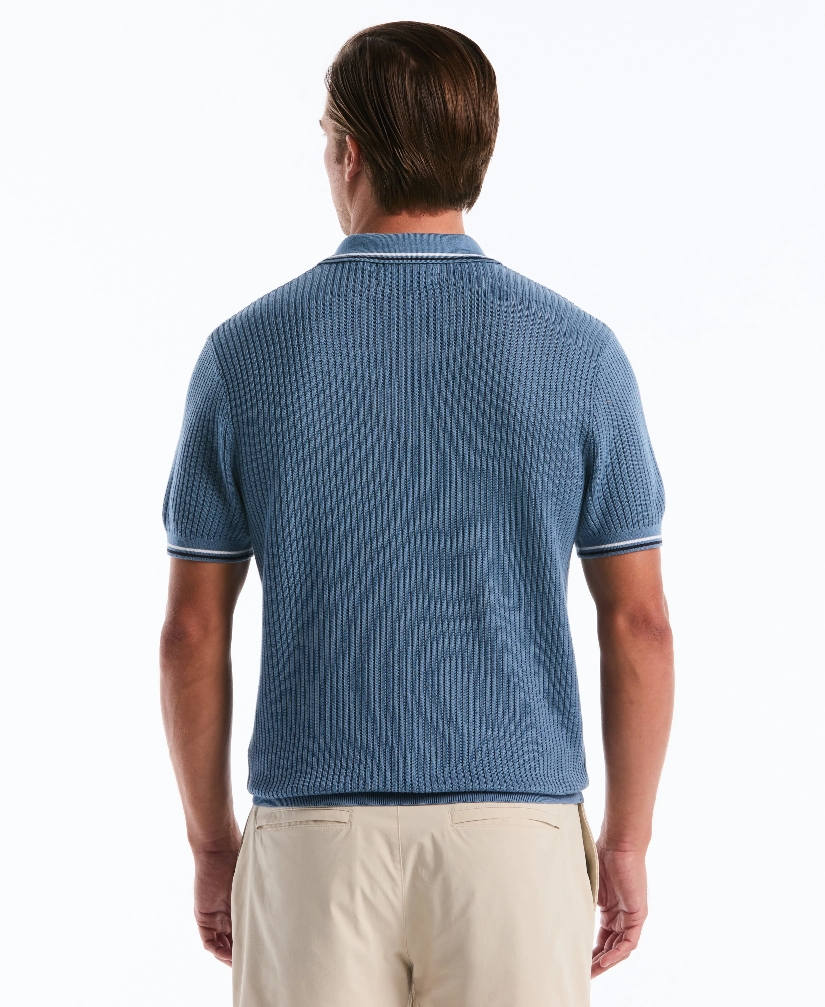 Cotton Ribbed Johnny Sweater Polo sold by Original Penguin product image thumbnail 2