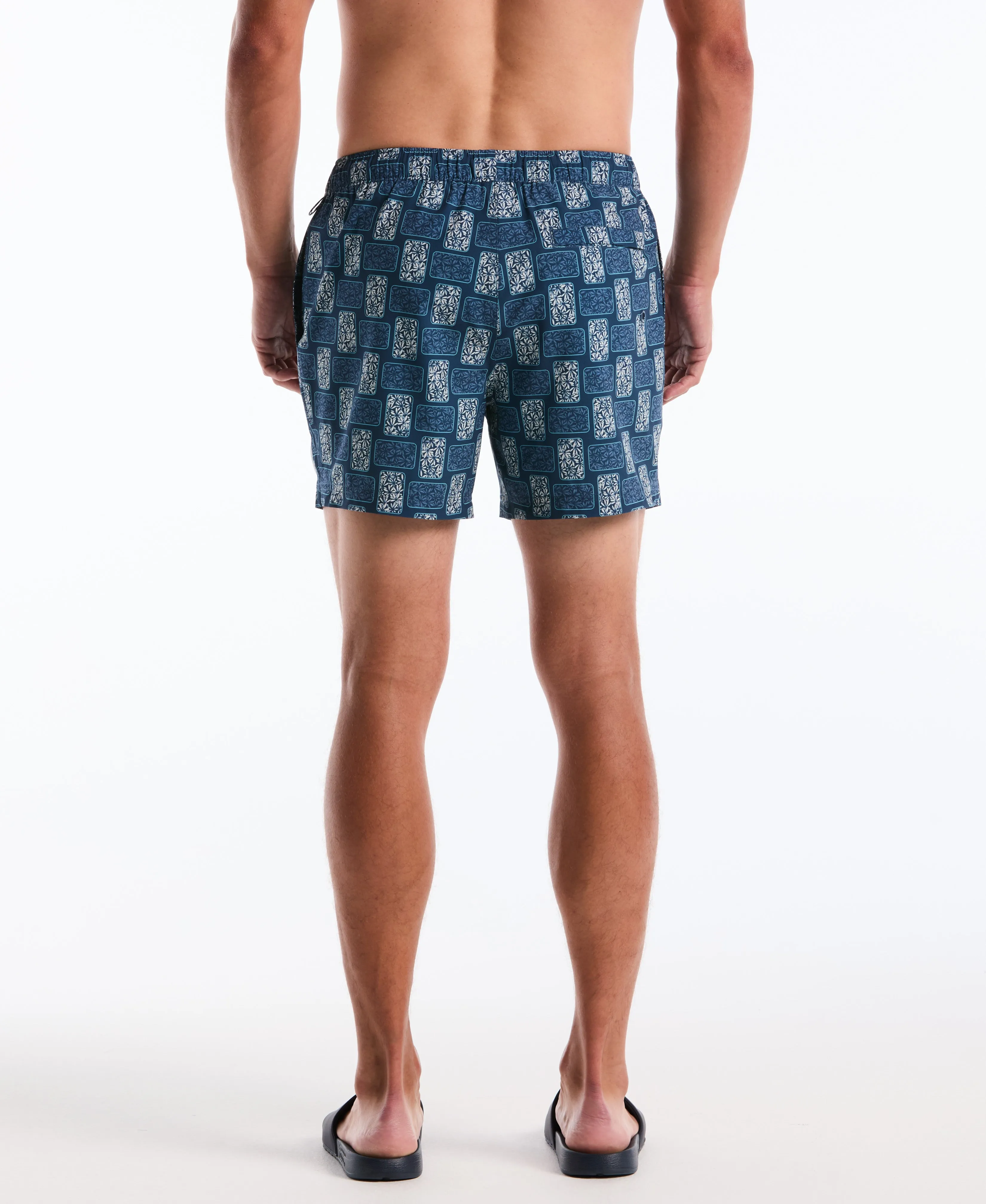 5" Flower Block Print Swim Short sold by Original Penguin product image thumbnail 2