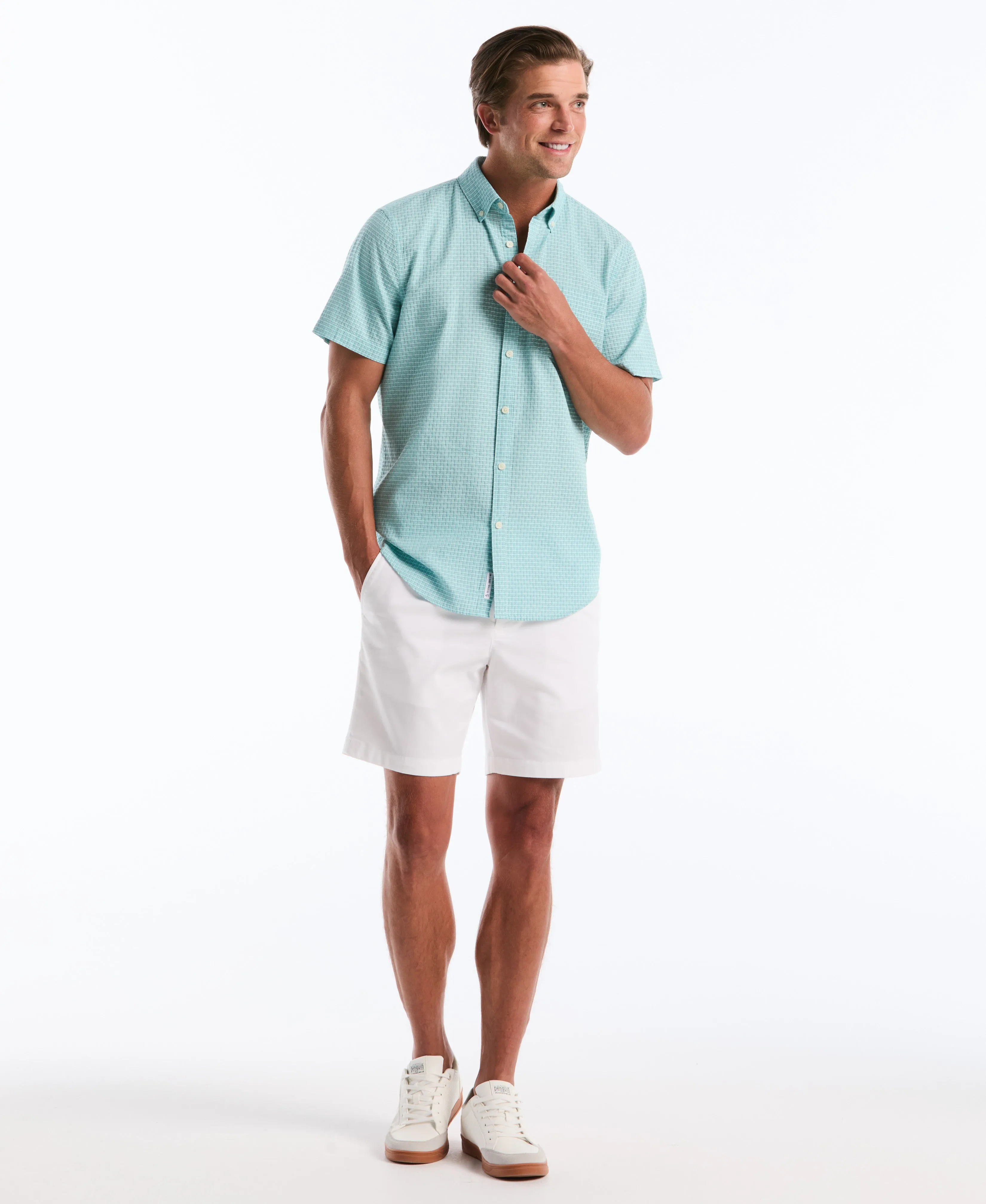 Dobby Striped Plaid Novelty Shirt sold by Original Penguin product image thumbnail 4