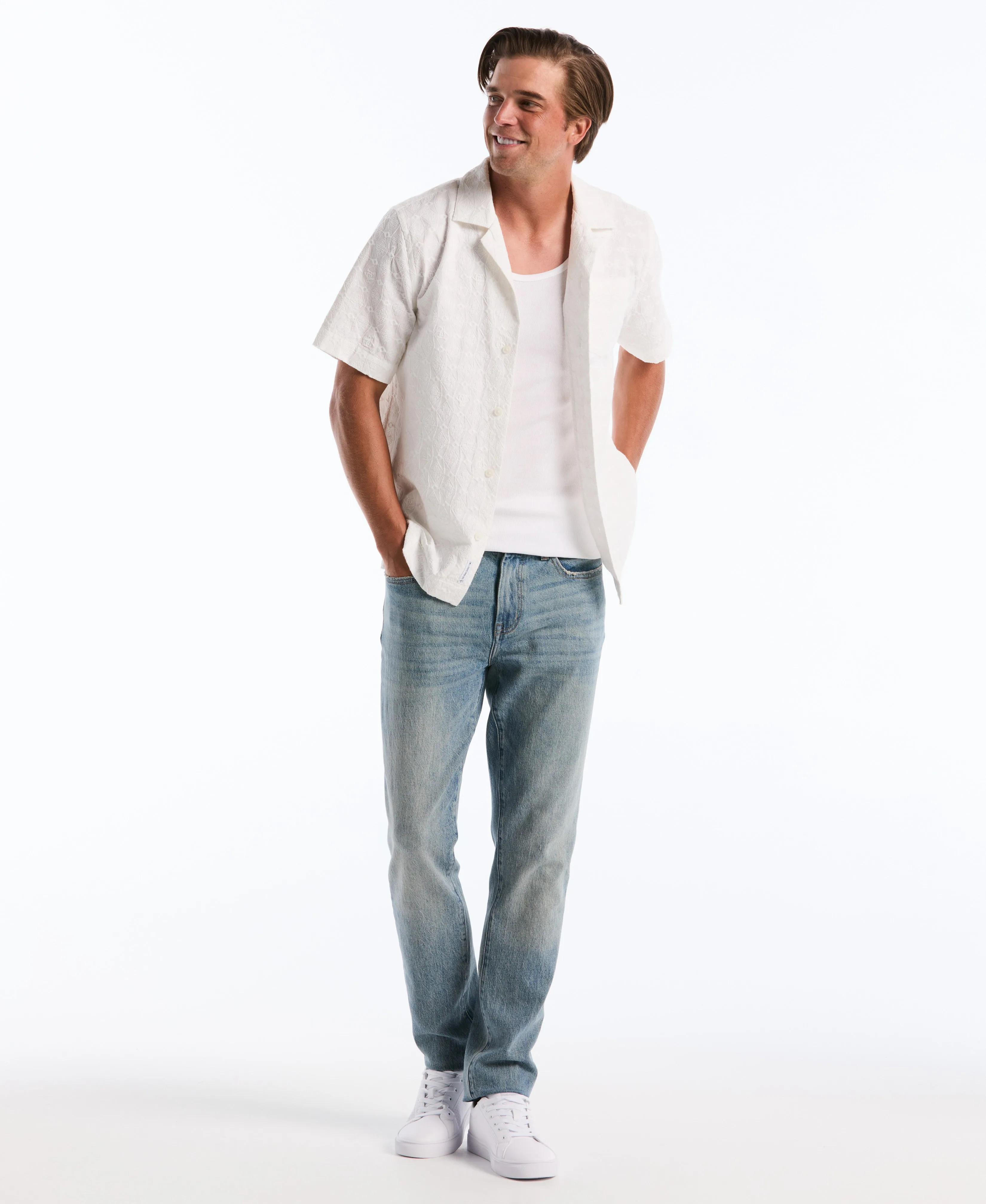 Novelty Embroidered Pocket Camp Shirt sold by Original Penguin product image thumbnail 5