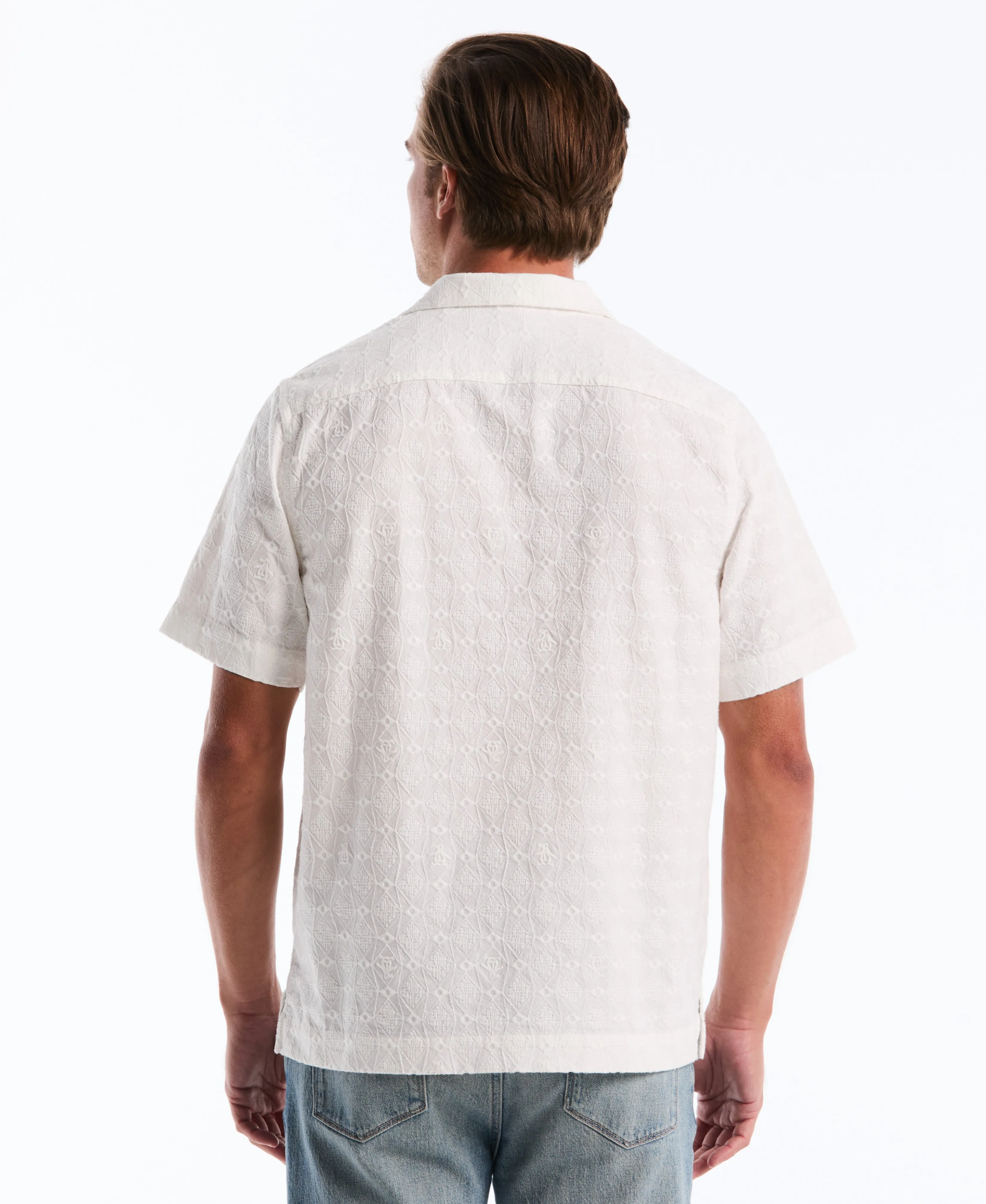 Novelty Embroidered Pocket Camp Shirt sold by Original Penguin product image thumbnail 2