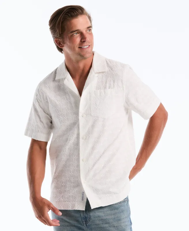 Novelty Embroidered Pocket Camp Shirt sold by Original Penguin