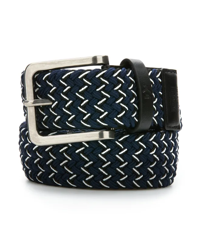 Braided Woven Stripe Golf Belt sold by Original Penguin