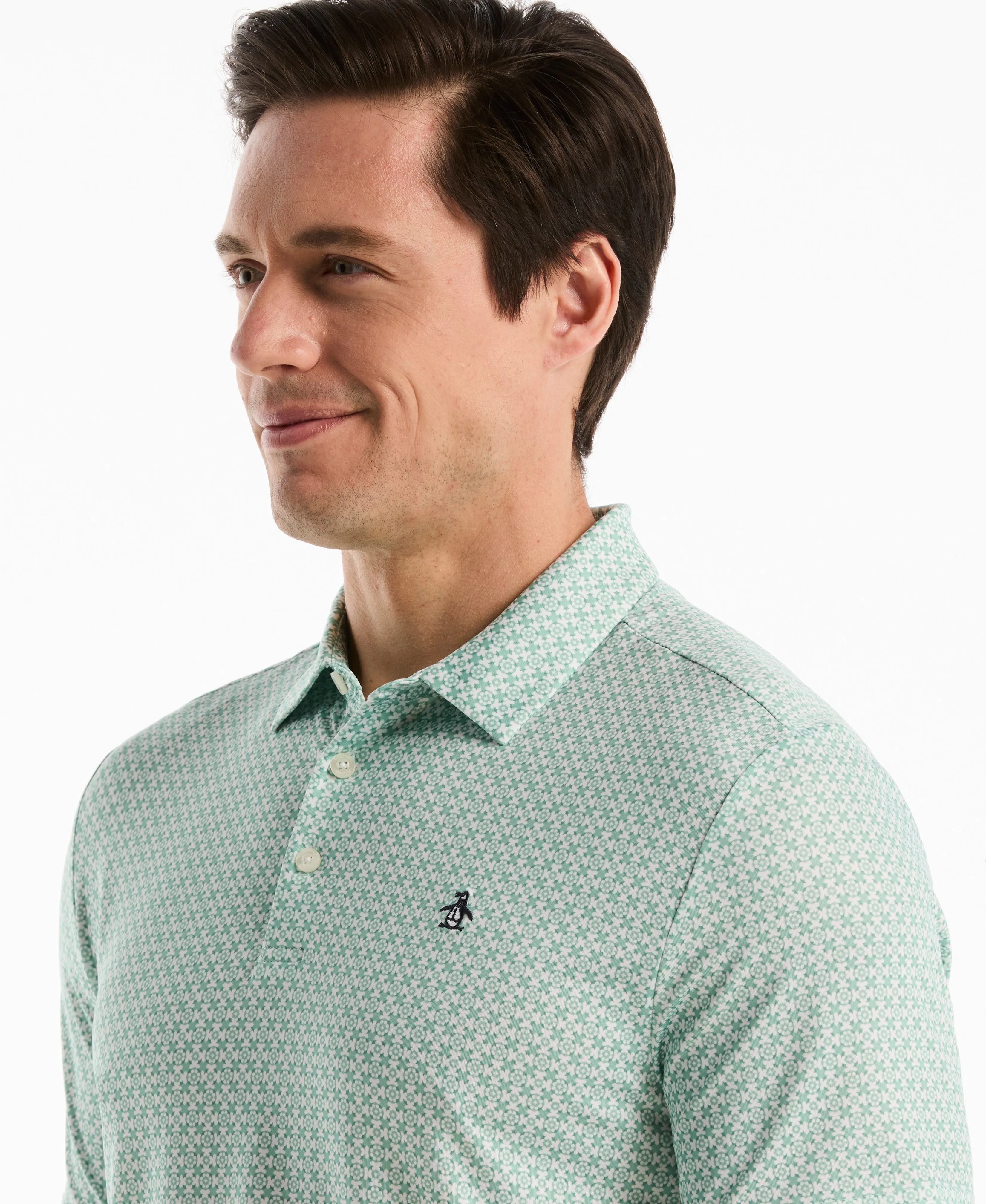 Framed Floral Geo Golf Polo sold by Original Penguin product image thumbnail 3