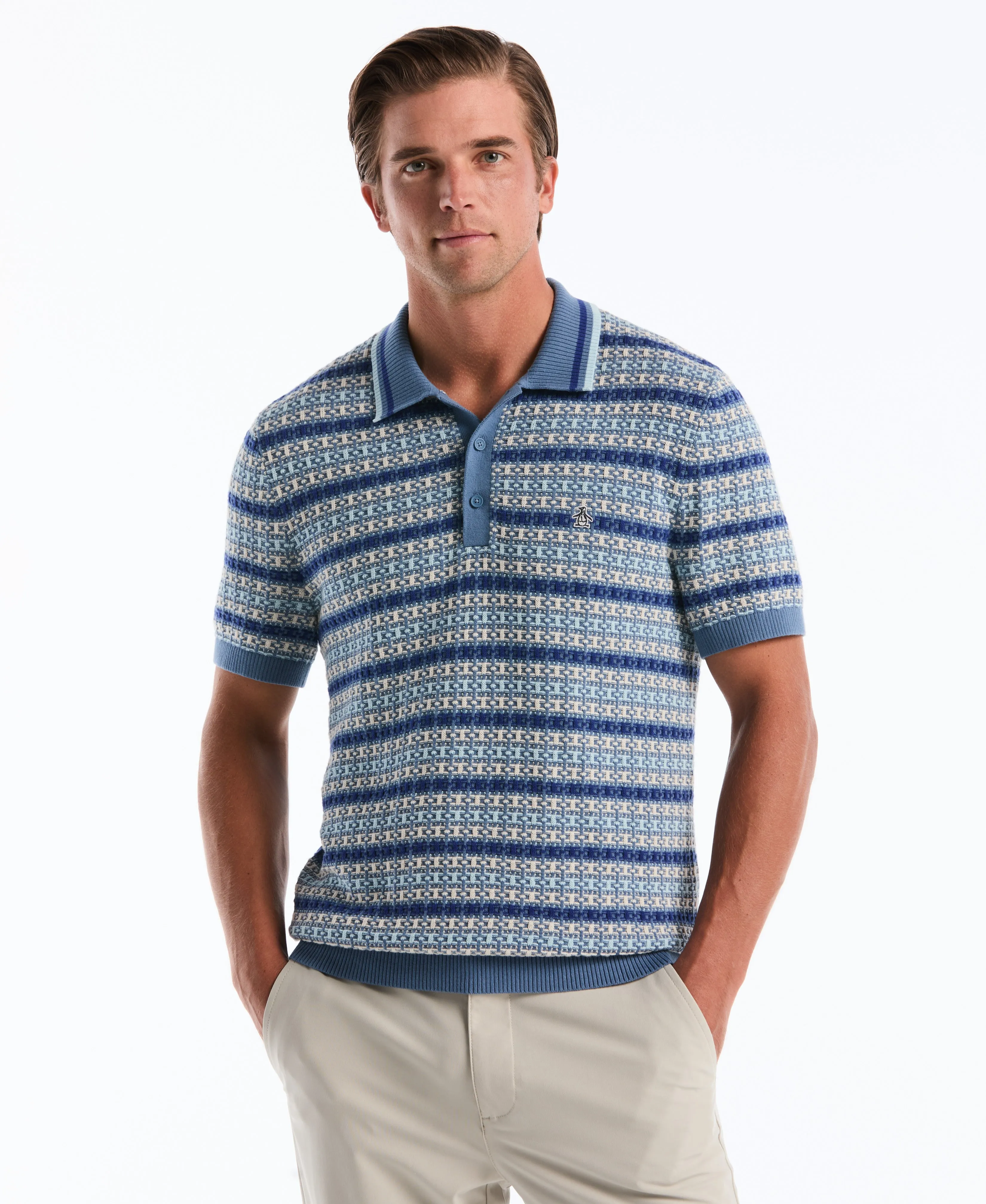 Textured Cotton Sweater Polo sold by Original Penguin product image thumbnail 5