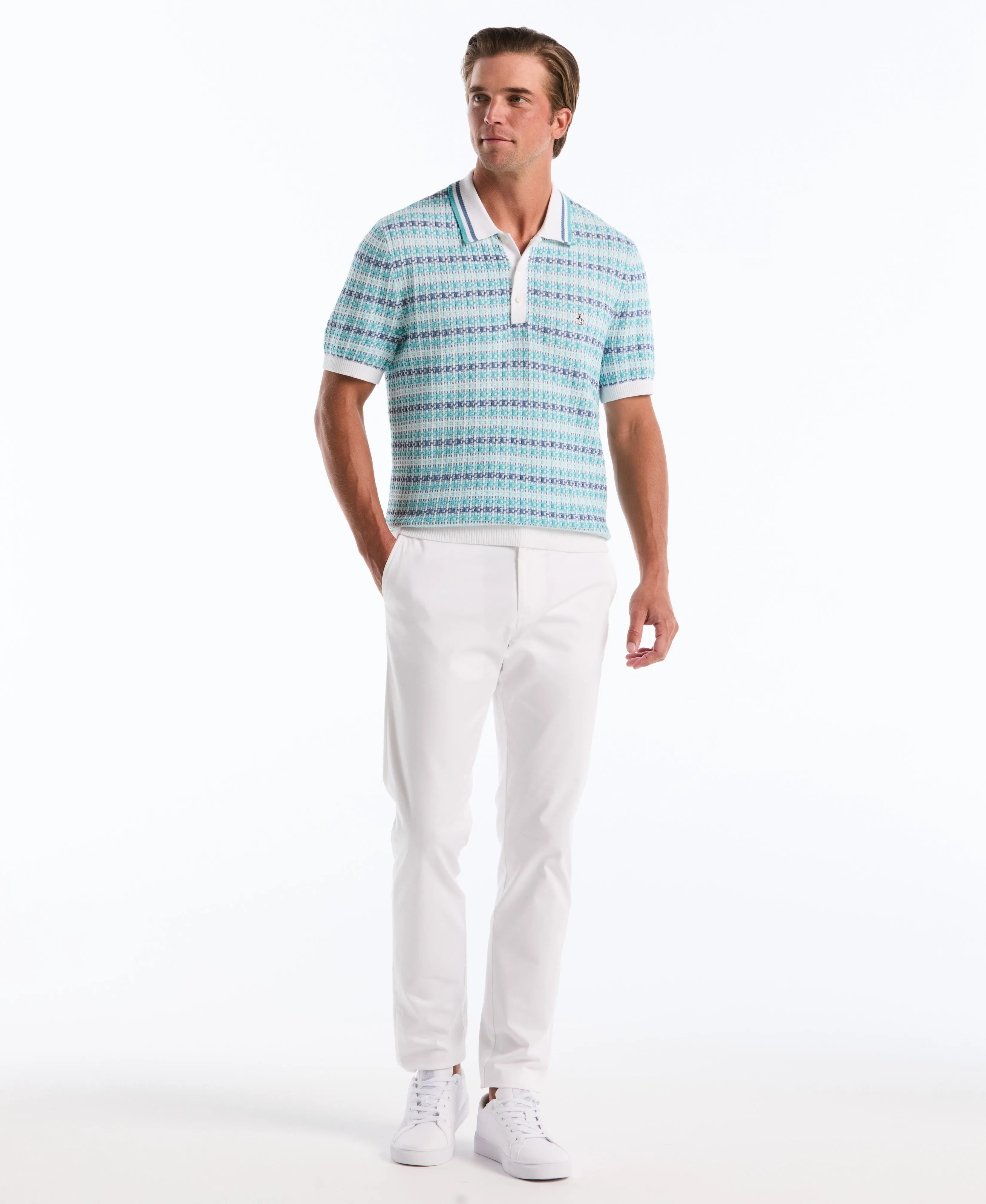 Textured Cotton Sweater Polo sold by Original Penguin product image thumbnail 4