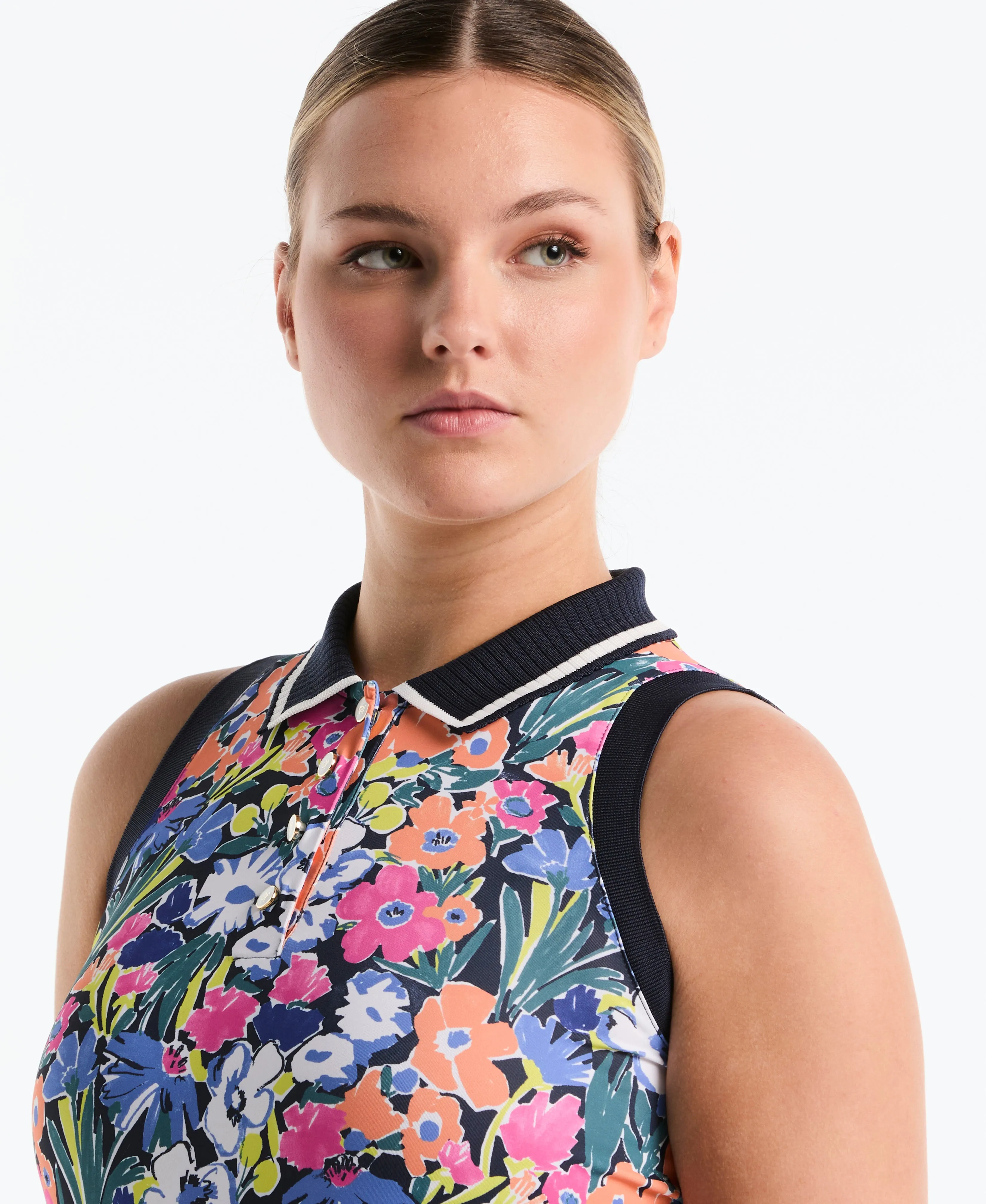 Women's Sketch Floral Sleeveless Golf Polo sold by Original Penguin product image thumbnail 3