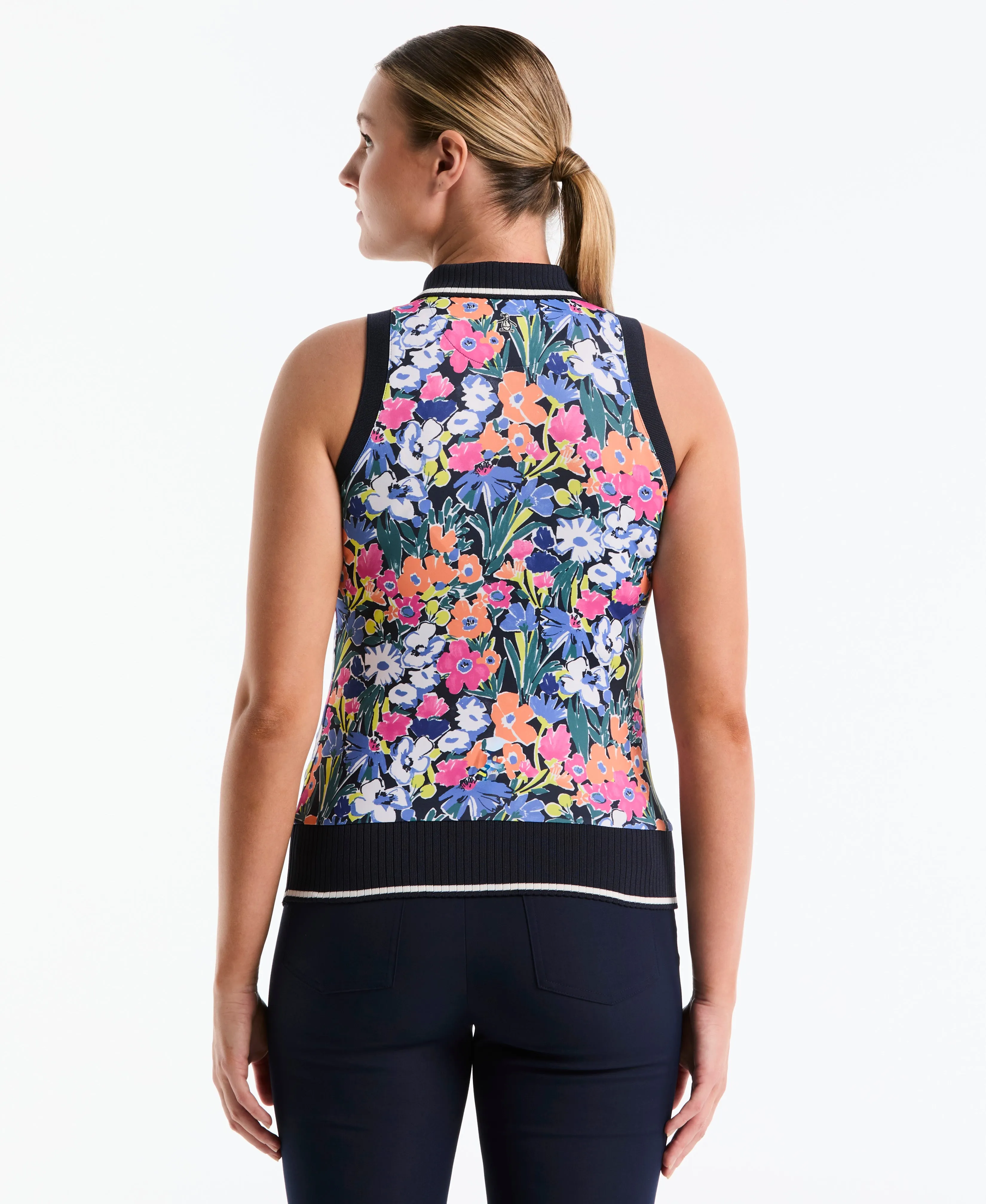 Women's Sketch Floral Sleeveless Golf Polo sold by Original Penguin product image thumbnail 2